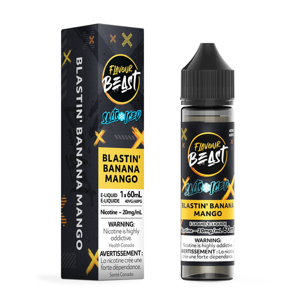 BLASTIN' BANANA MANGO (ICED) - FLAVOUR BEAST E LIQUID (60mL) (ONTARIO)
