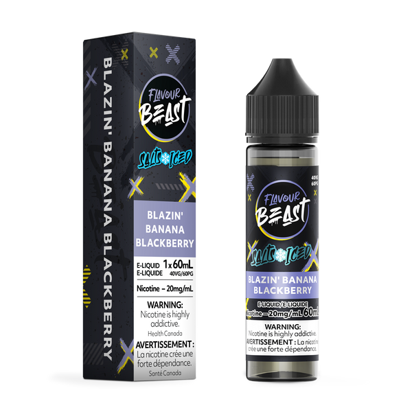 BLAZIN' BANANA BLACKBERRY (ICED) - FLAVOUR BEAST E LIQUID (60mL) (ONTARIO)