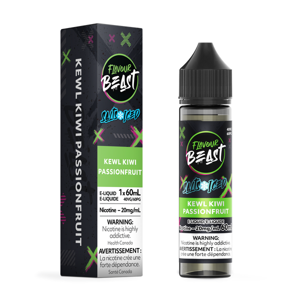 KEWL KIWI PASSIONFRUIT (ICED) - FLAVOUR BEAST E LIQUID (60mL) (ONTARIO)