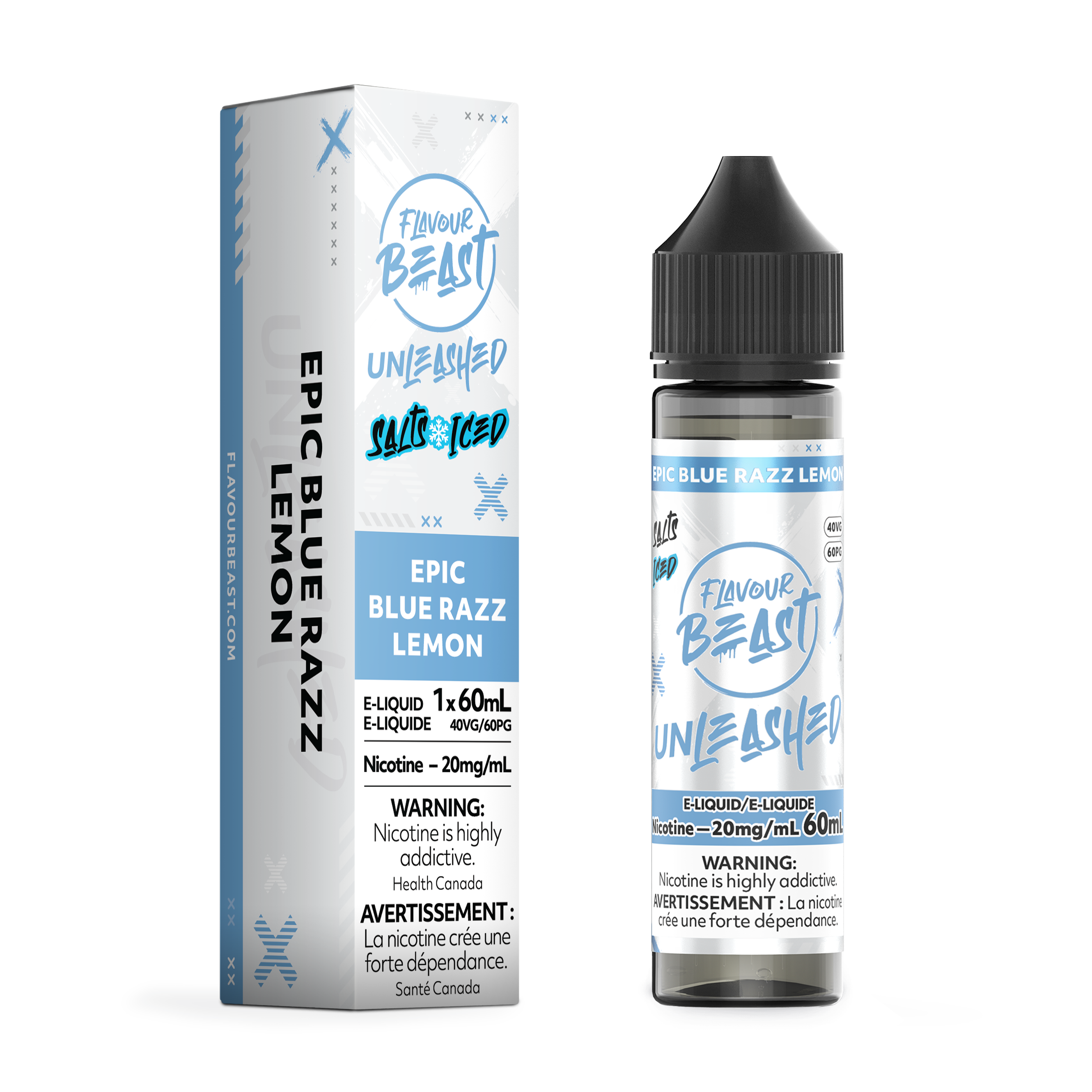 EPIC BLUE RAZZ LEMON (GLACÉ) - E-LIQUIDE FB UNLEASHED (60mL)