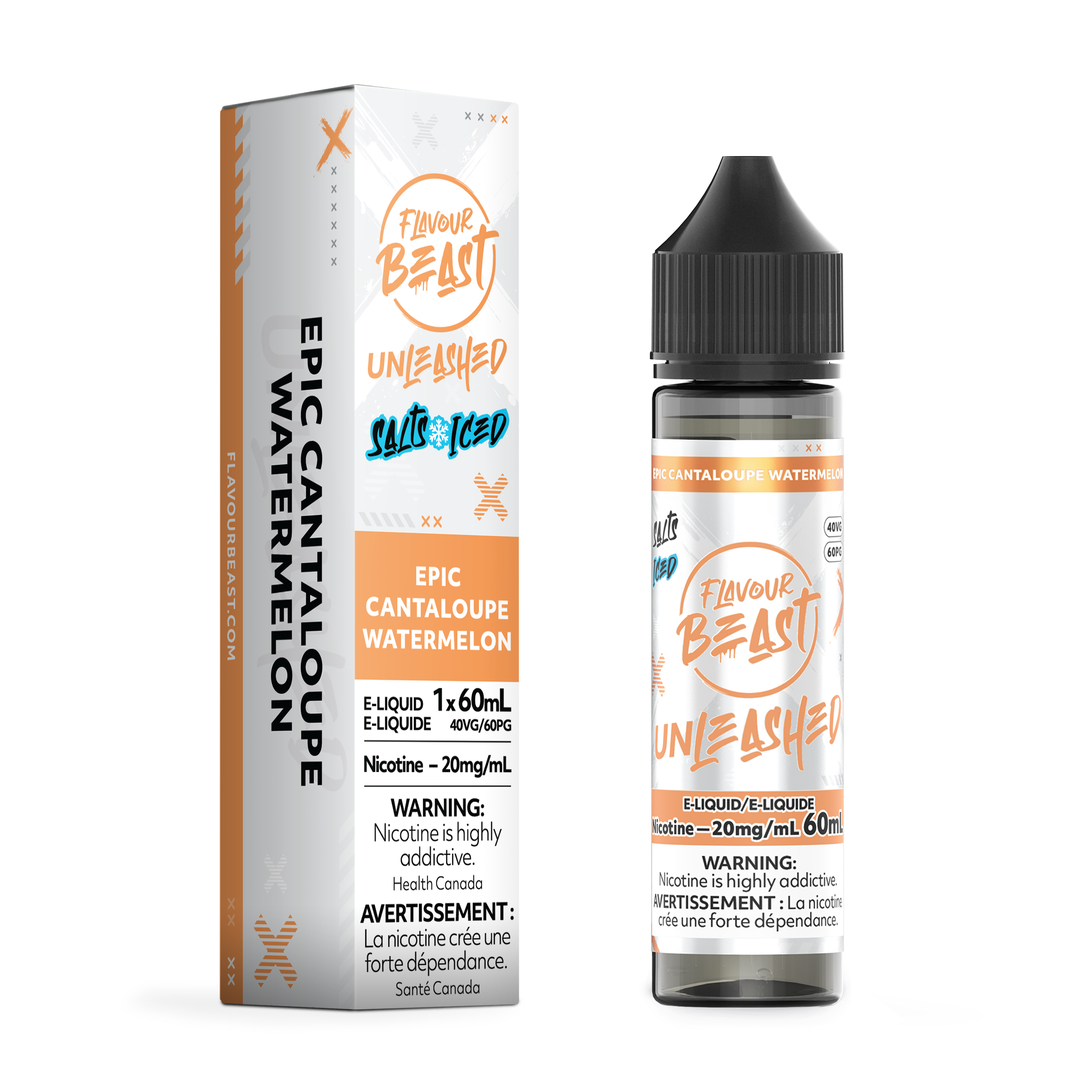 EPIC CANTALOUPE WATERMELON (ICED) - FB UNLEASHED E LIQUID (60mL)