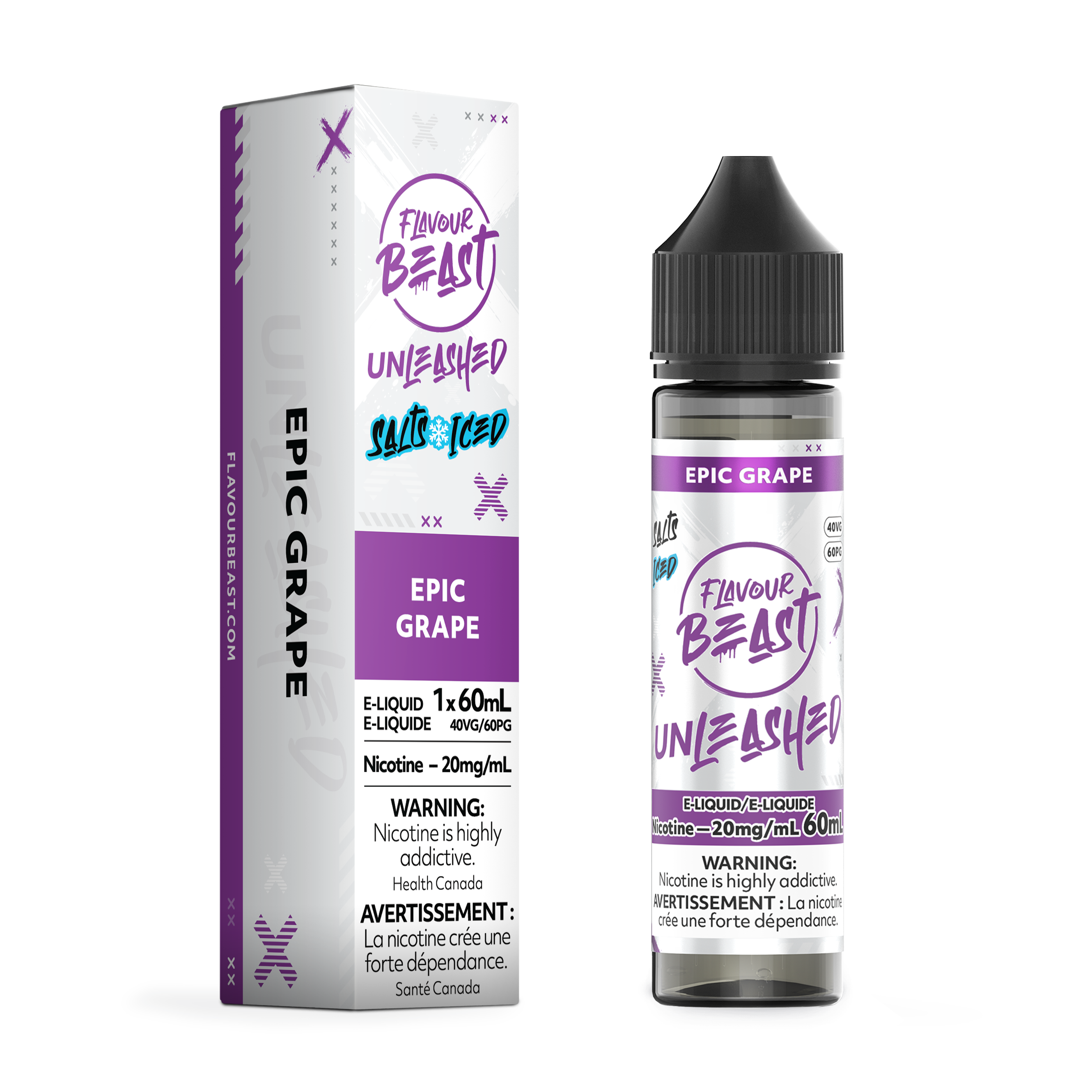 EPIC GRAPE (ICED) - FB UNLEASHED E LIQUID (60mL)
