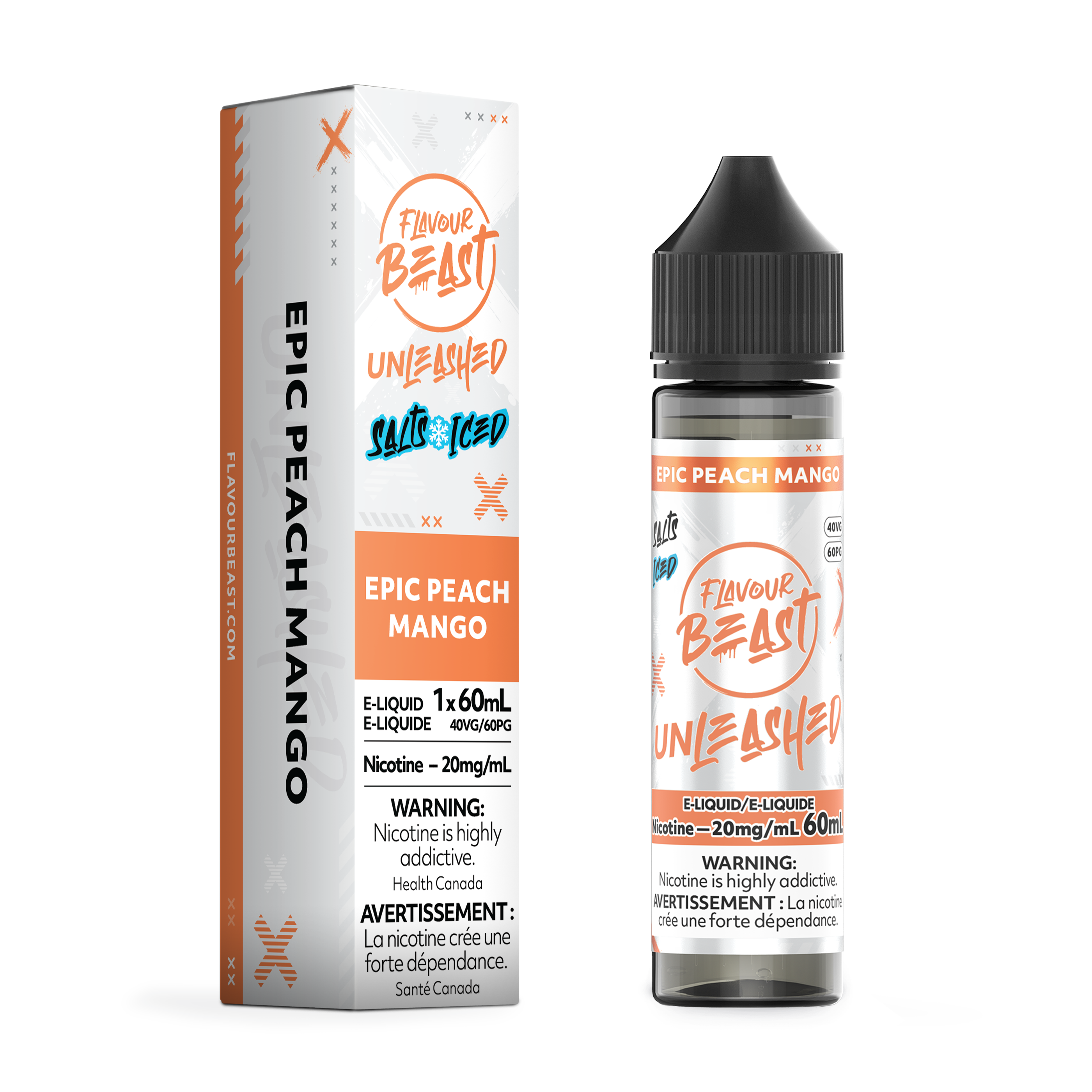 EPIC PEACH MANGO (ICED) - FB UNLEASHED E LIQUID (60mL)