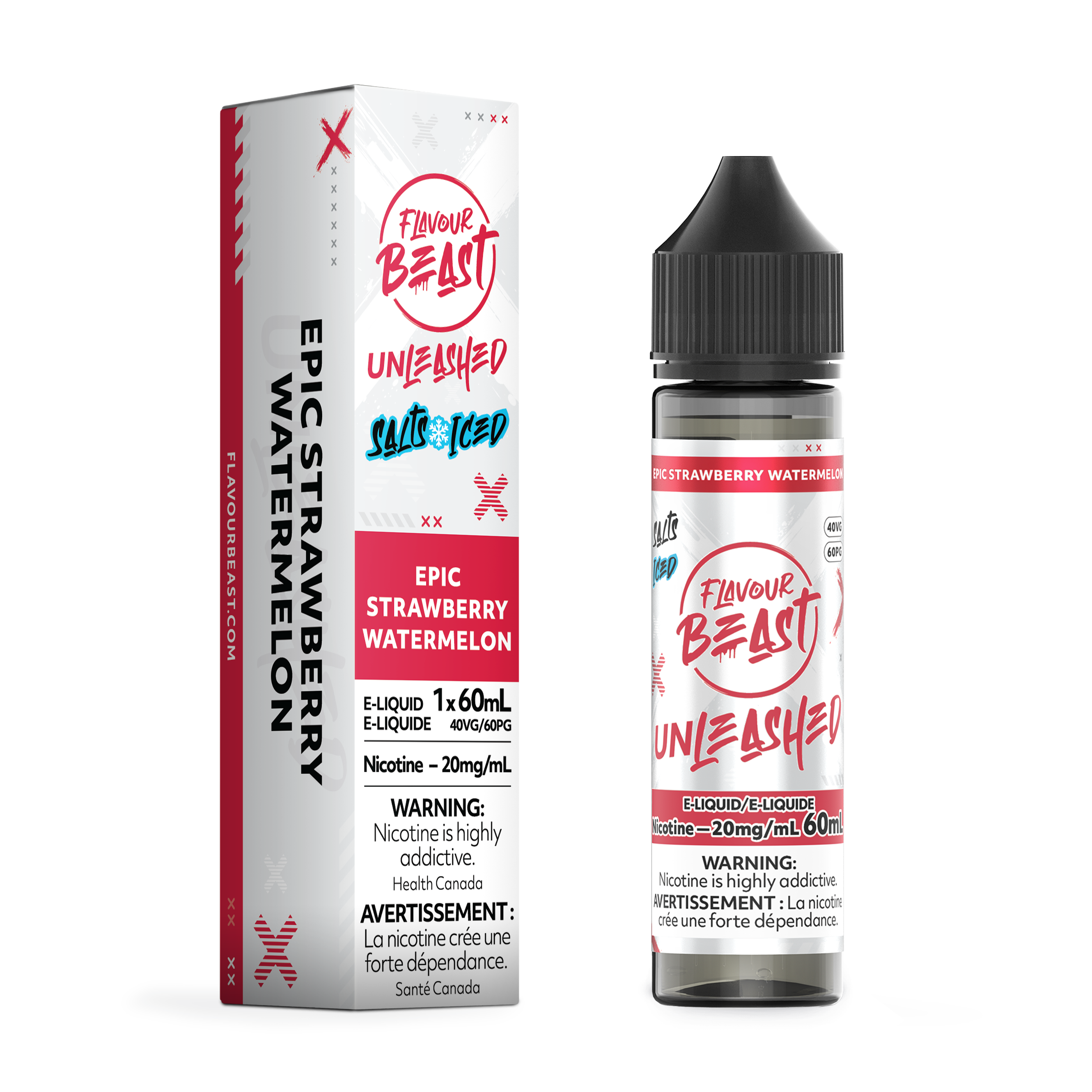 EPIC STRAWBERRY WATERMELON (ICED) - FB UNLEASHED E LIQUID (60mL)
