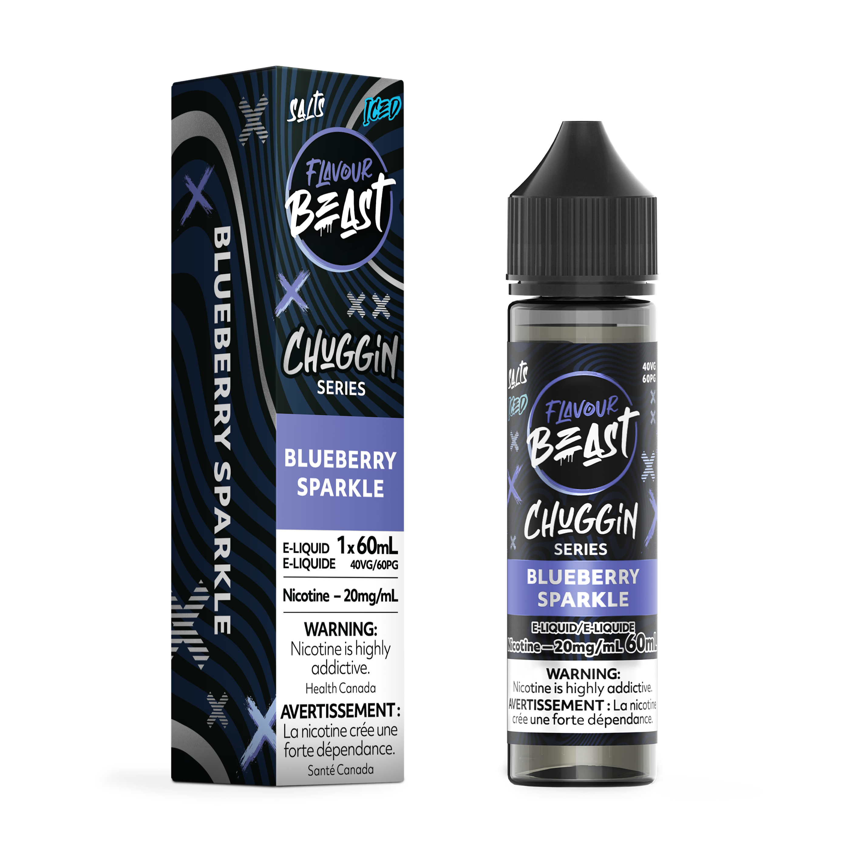 BLUEBERRY SPARKLE (ICED) - FB CHUGGIN E LIQUID (60mL)