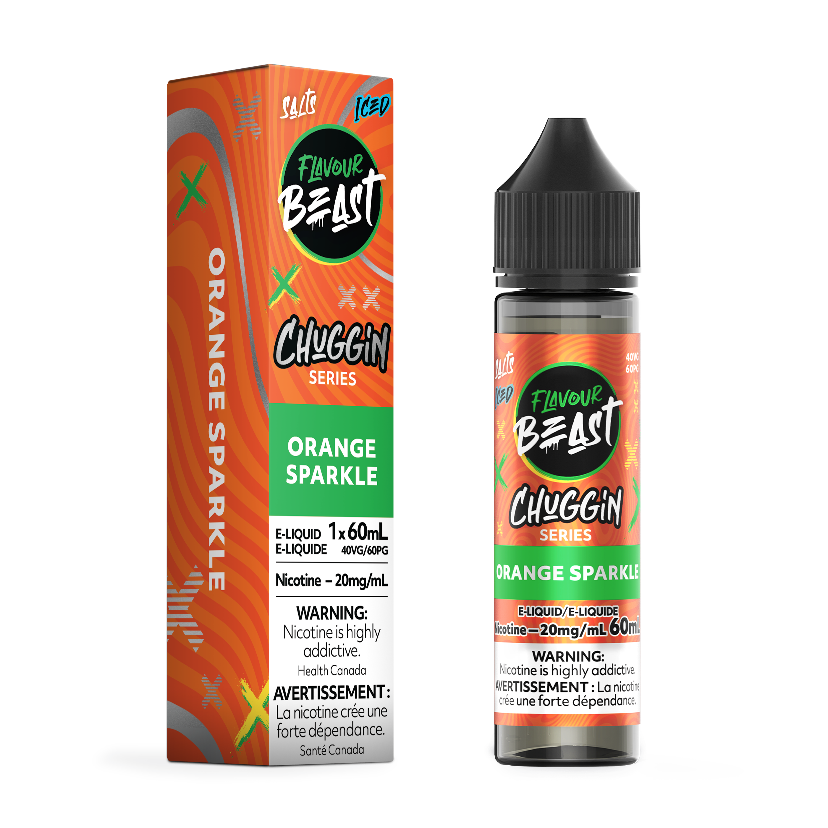 ORANGE SPARKLE (ICED) - FB CHUGGIN E LIQUID (60mL)
