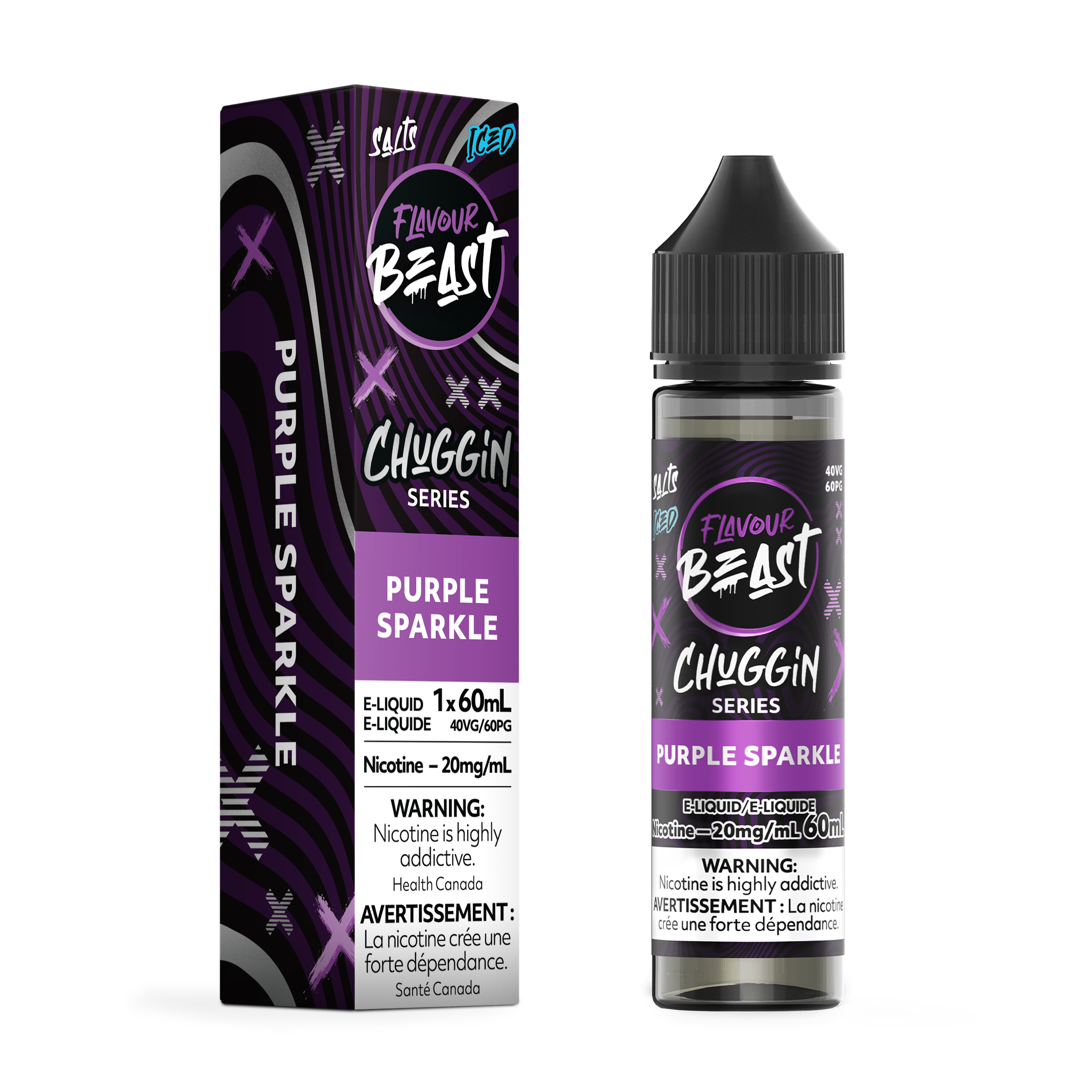 PURPLE SPARKLE (ICED) - FB CHUGGIN E LIQUID (60mL)