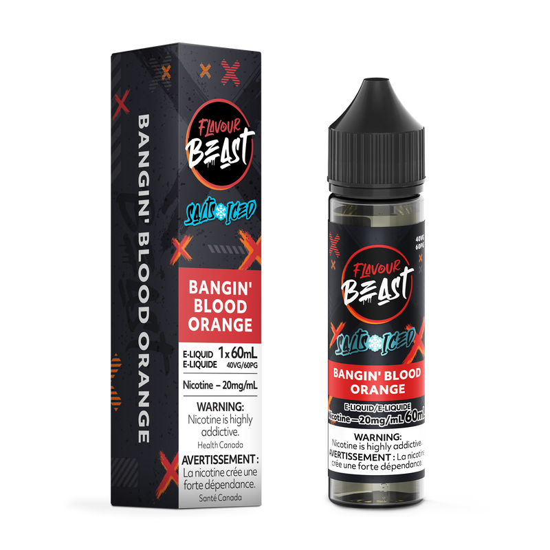 BANGIN' BLOOD ORANGE (ICED) - FLAVOUR BEAST E LIQUID (60mL) (ONTARIO)