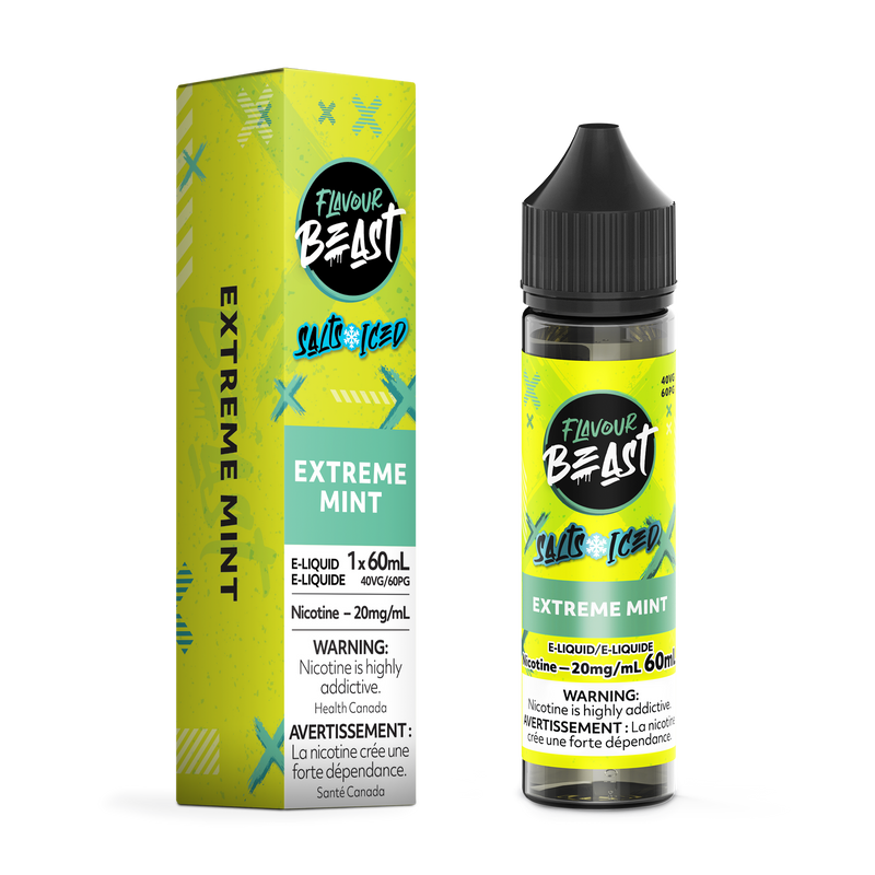 EXTREME MINT (ICED) - FLAVOUR BEAST E LIQUID (60mL) (ONTARIO)
