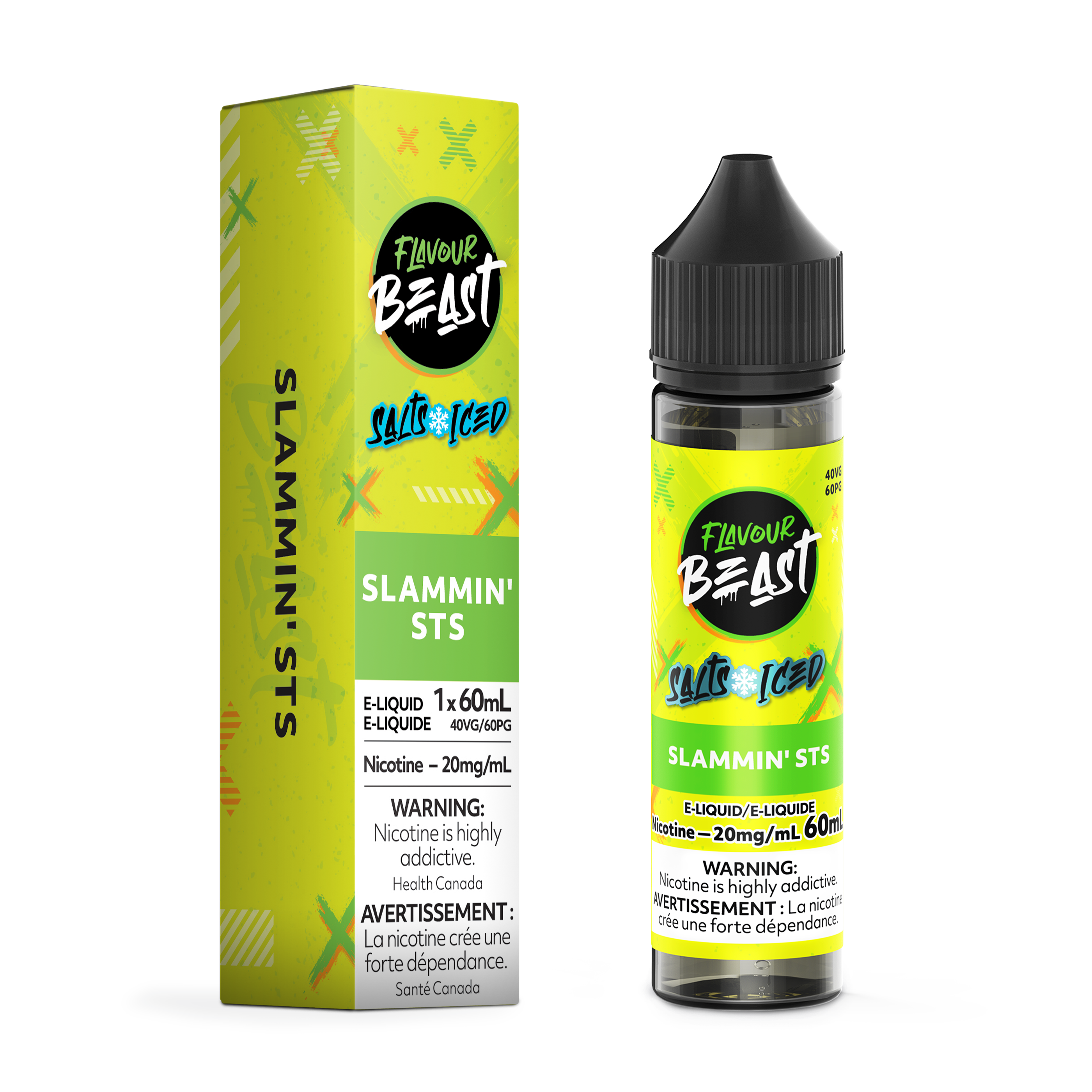 SLAMMIN' STS (ICED) - FLAVOUR BEAST E LIQUID (60mL) (ONTARIO)