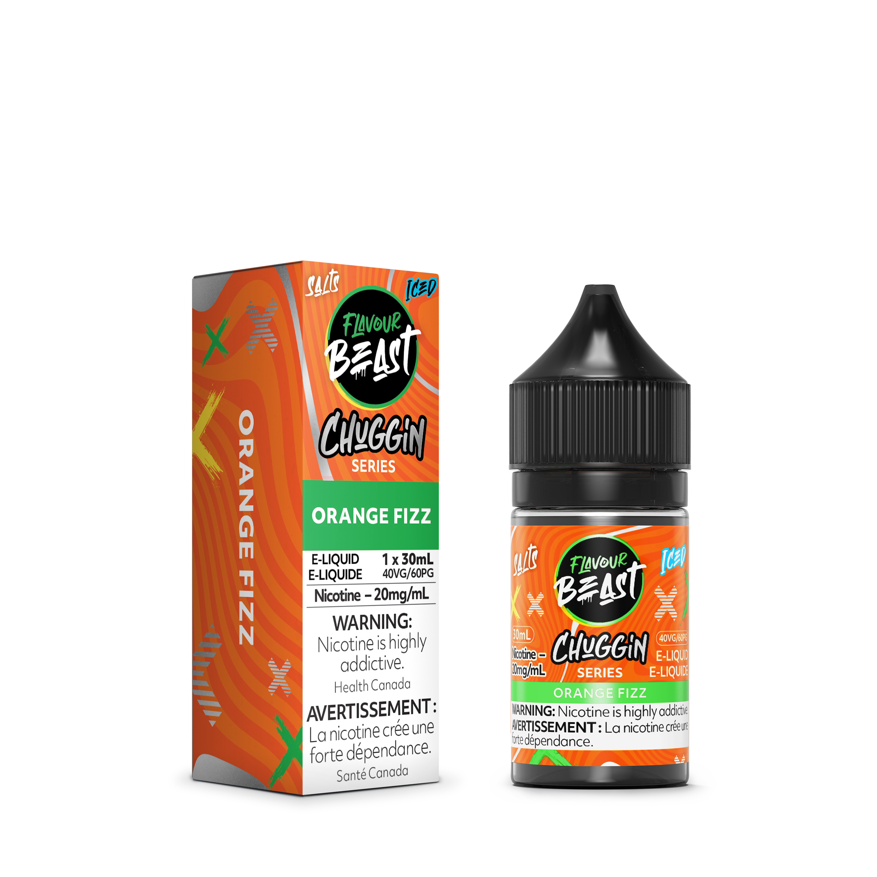 ORANGE FIZZ (ICED) - FB CHUGGIN E LIQUID (30mL) (ONTARIO)