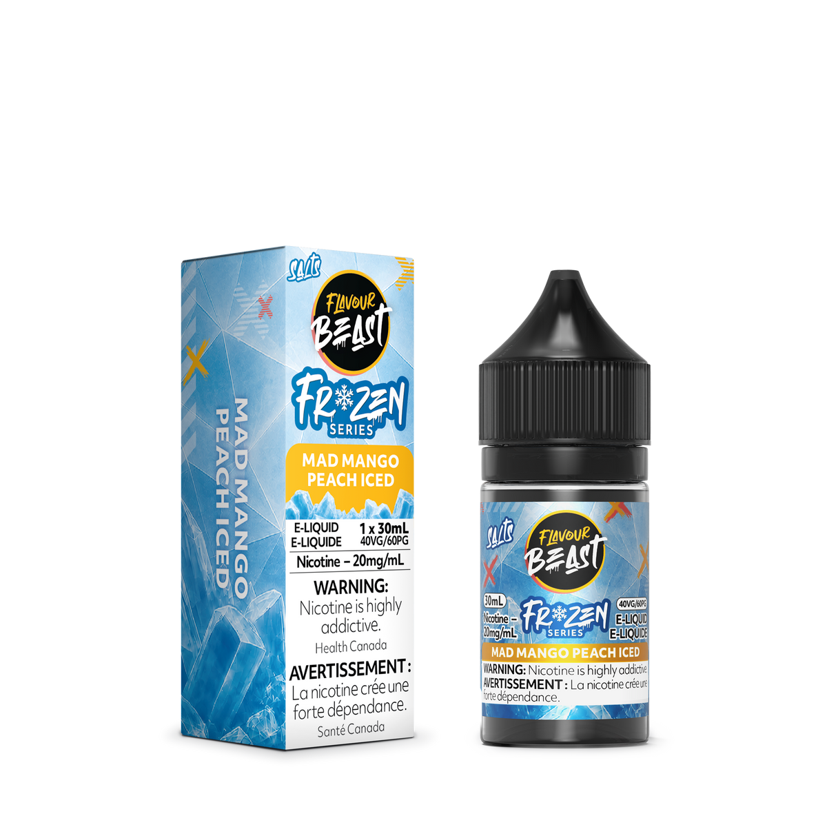 MAD MANGO PEACH ICED - FLAVOUR BEAST FROZEN E LIQUID (30mL)