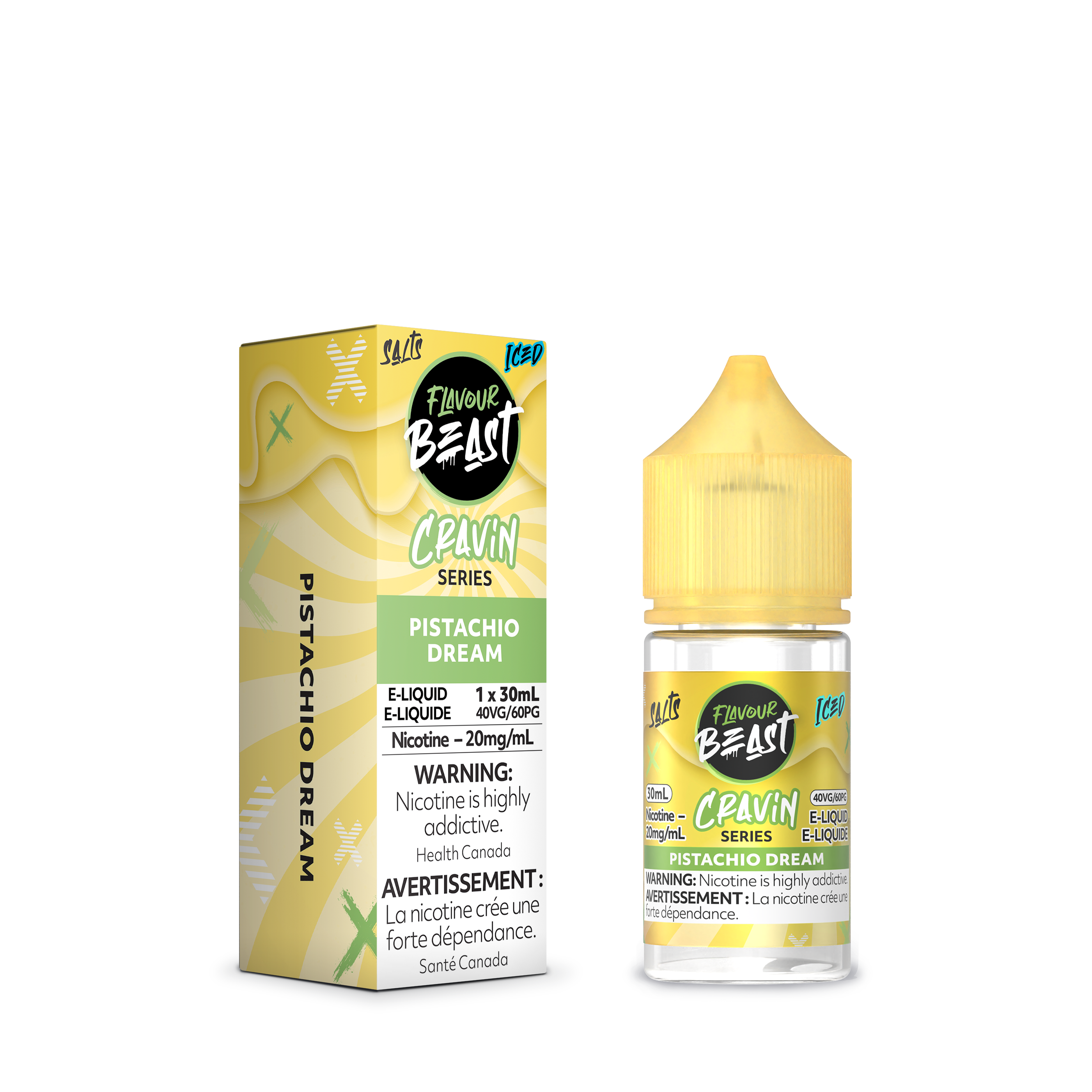PISTACHIO DREAM (ICED) - FLAVOUR BEAST CRAVIN' E-LIQUID  (30mL) (ONTARIO)
