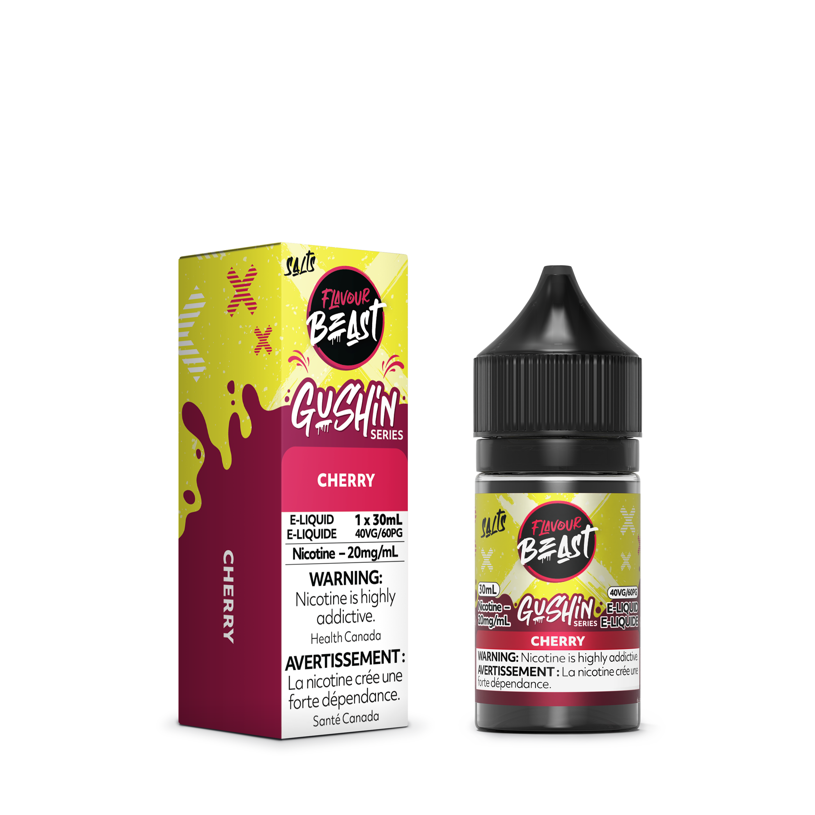 GUSHIN CHERRY - FLAVOUR BEAST E LIQUID (30mL)