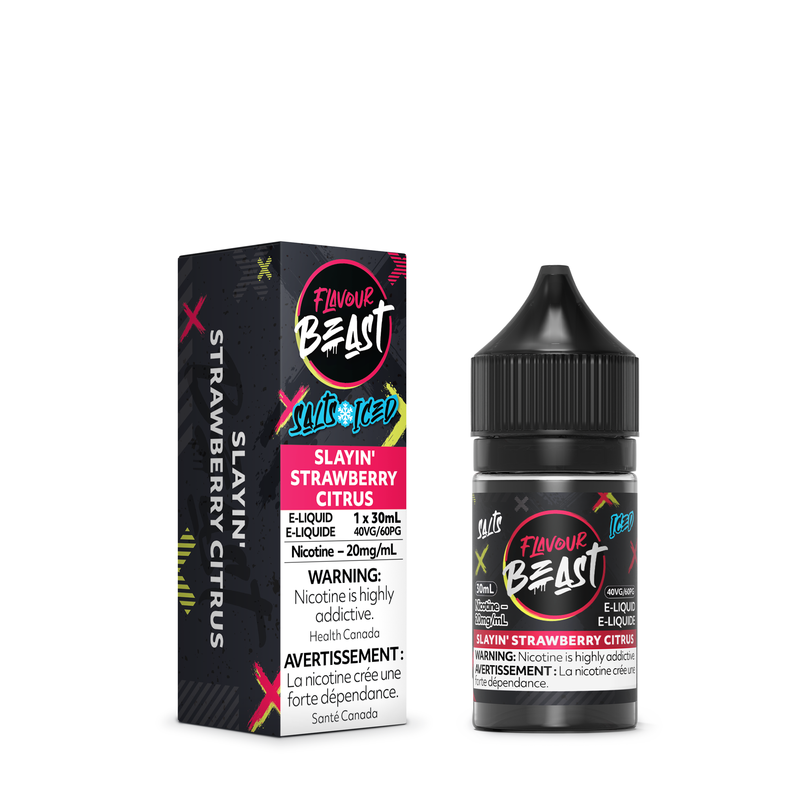 SLAYIN' STRAWBERRY CITRUS - FLAVOUR BEAST E LIQUID (30mL)