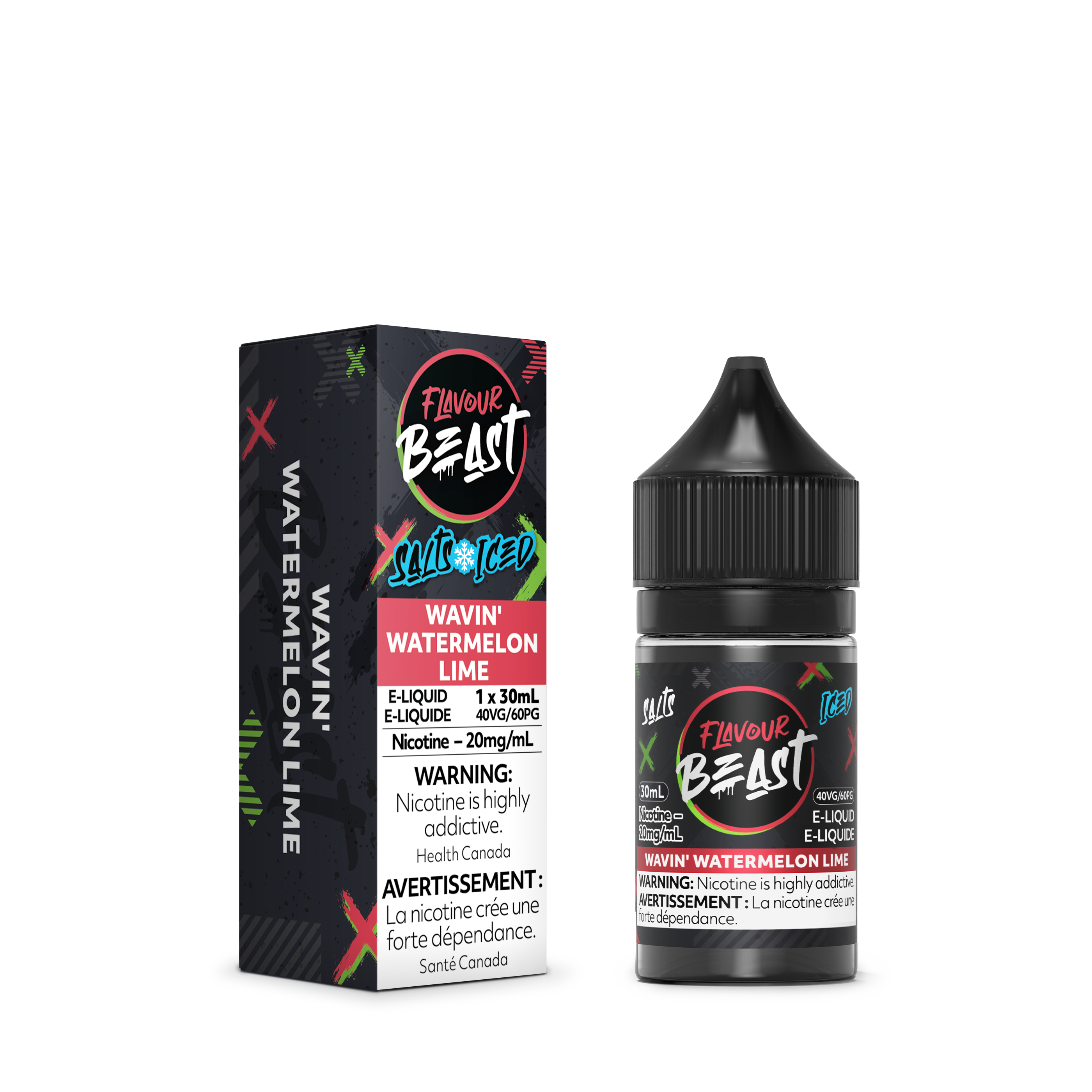 WAVIN' WATERMELON LIME - FLAVOUR BEAST E LIQUID (30mL)