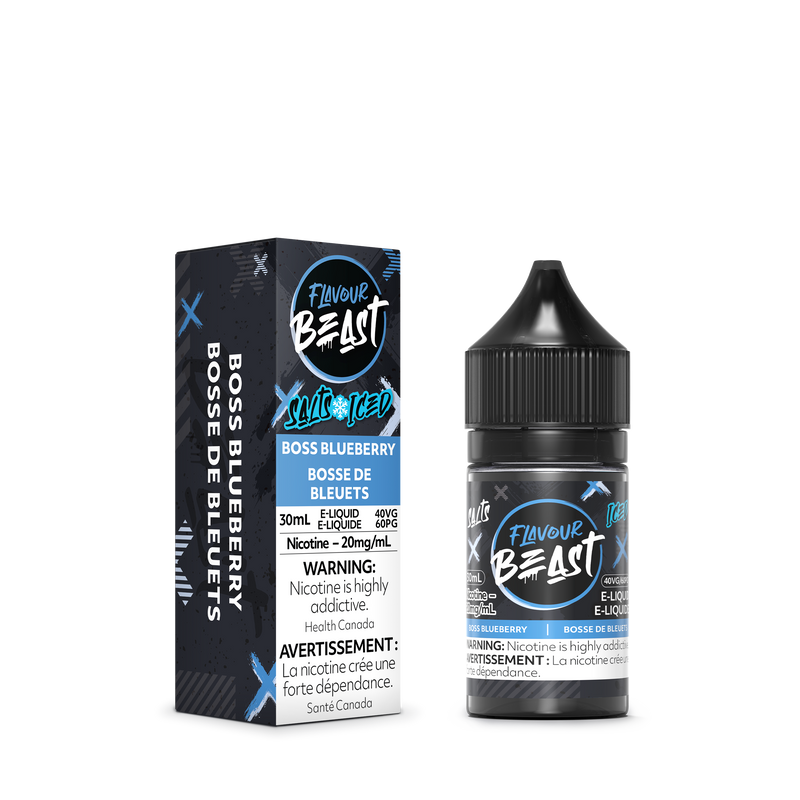 BOSS BLUEBERRY ICED - FLAVOUR BEAST E LIQUID (30mL)