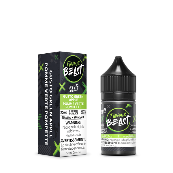 GUSTO GREEN APPLE - FLAVOUR BEAST E LIQUID (30mL)