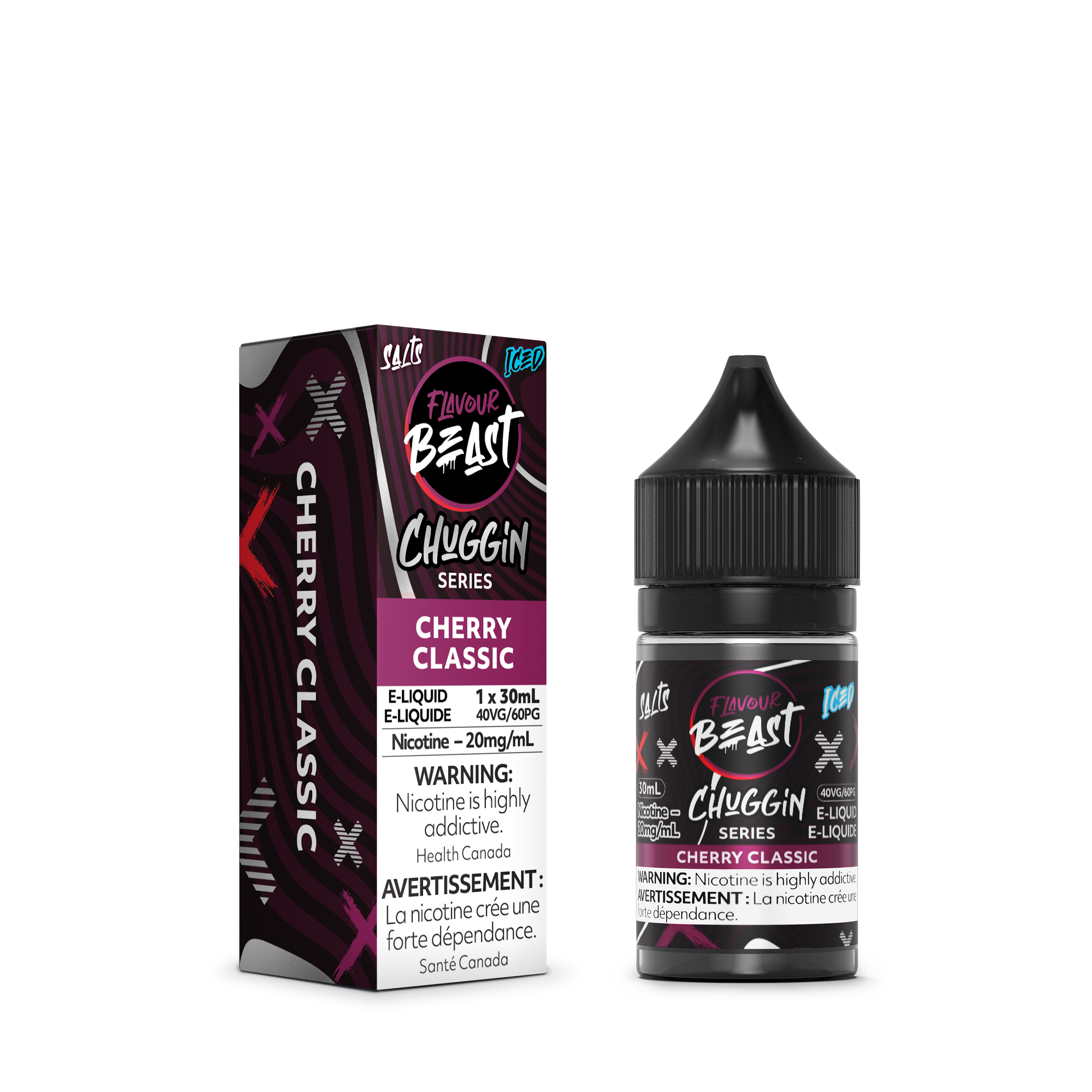 CHERRY CLASSIC (ICED) - FB CHUGGIN E LIQUID (30mL) (ONTARIO)