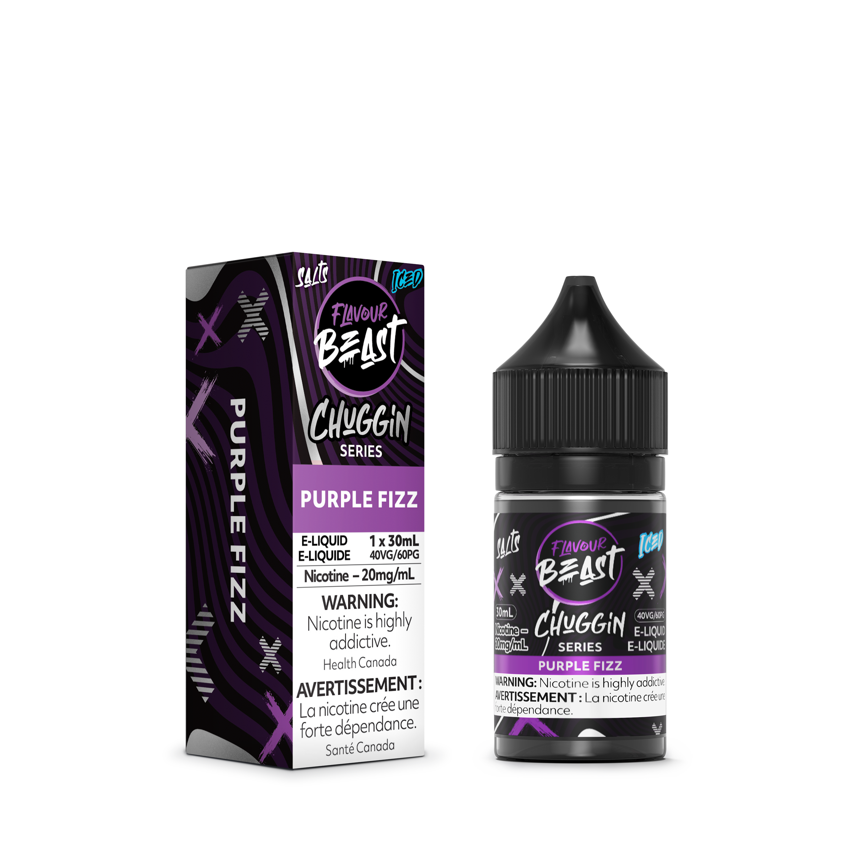 PURPLE FIZZ (ICED) - FB CHUGGIN E LIQUID (30mL) (ONTARIO)