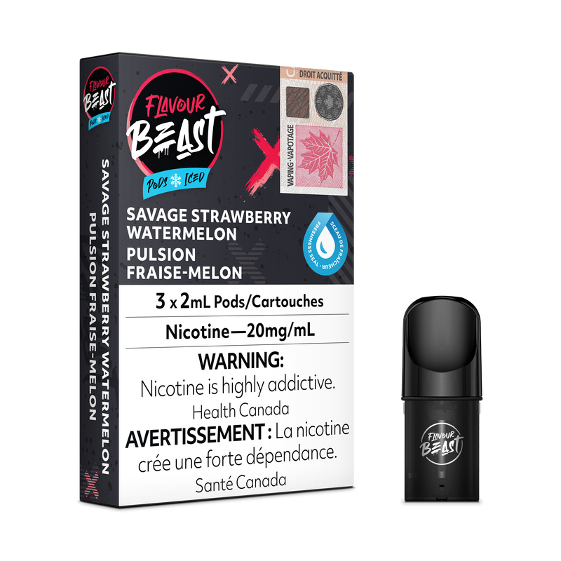 SAVAGE STRAWBERRY WATERMELON - FLAVOUR BEAST PODS