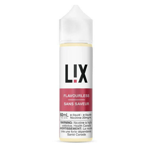 L!X - FLAVOURLESS/ FLAVORLESS (LIX) (60mL) (ONTARIO)