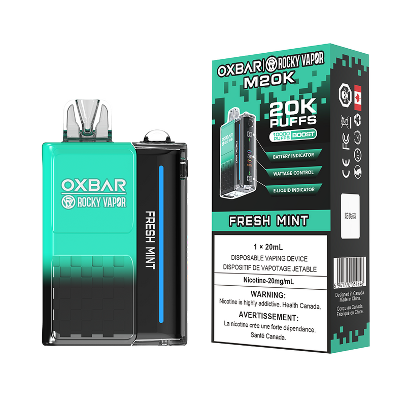 MENTHE FRAÎCHE - OXBAR M20K PAR ROCKY VAPOR