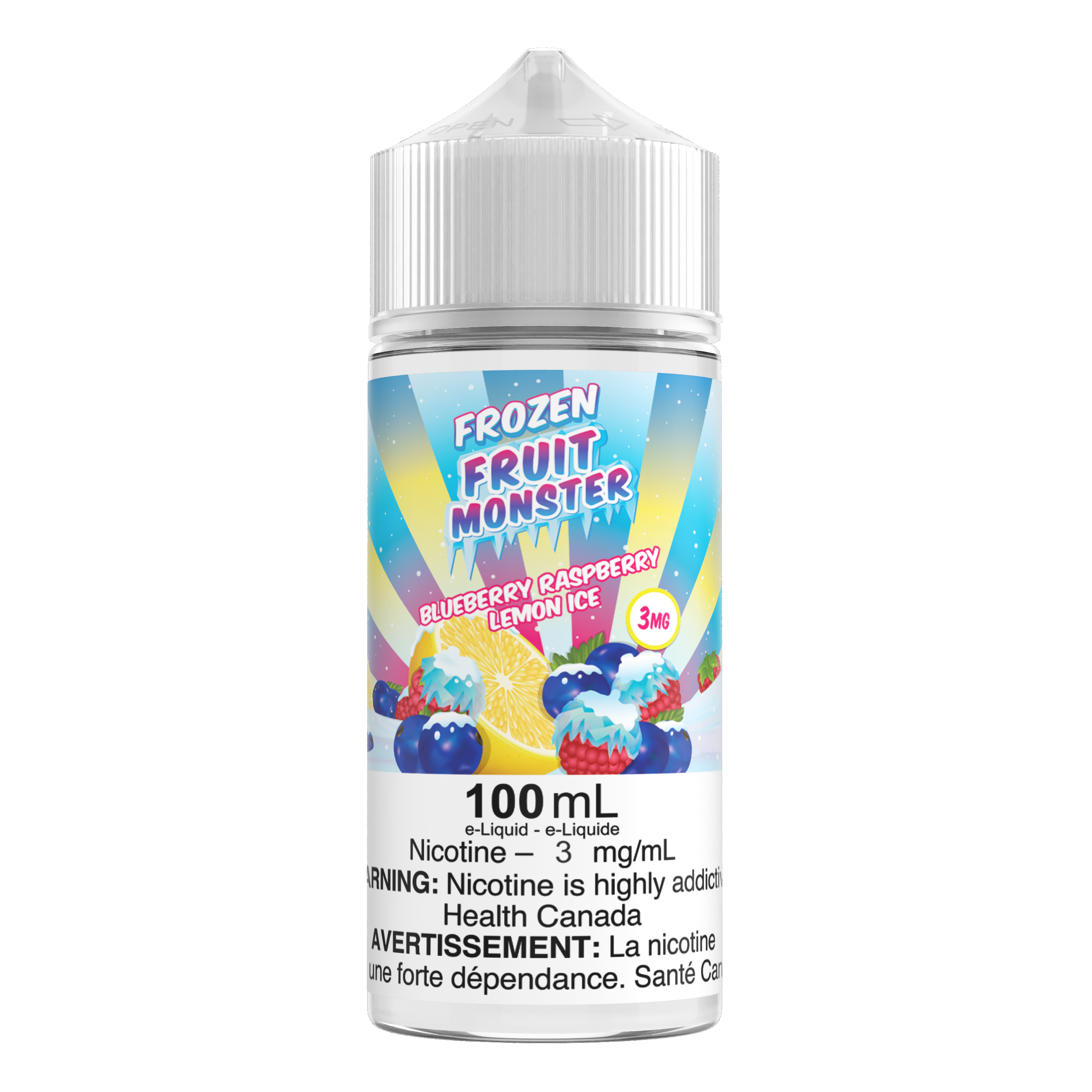BLUEBERRY RASPBERRY LEMON ICE - FROZEN FRUIT MONSTER (100mL) (ONTARIO)