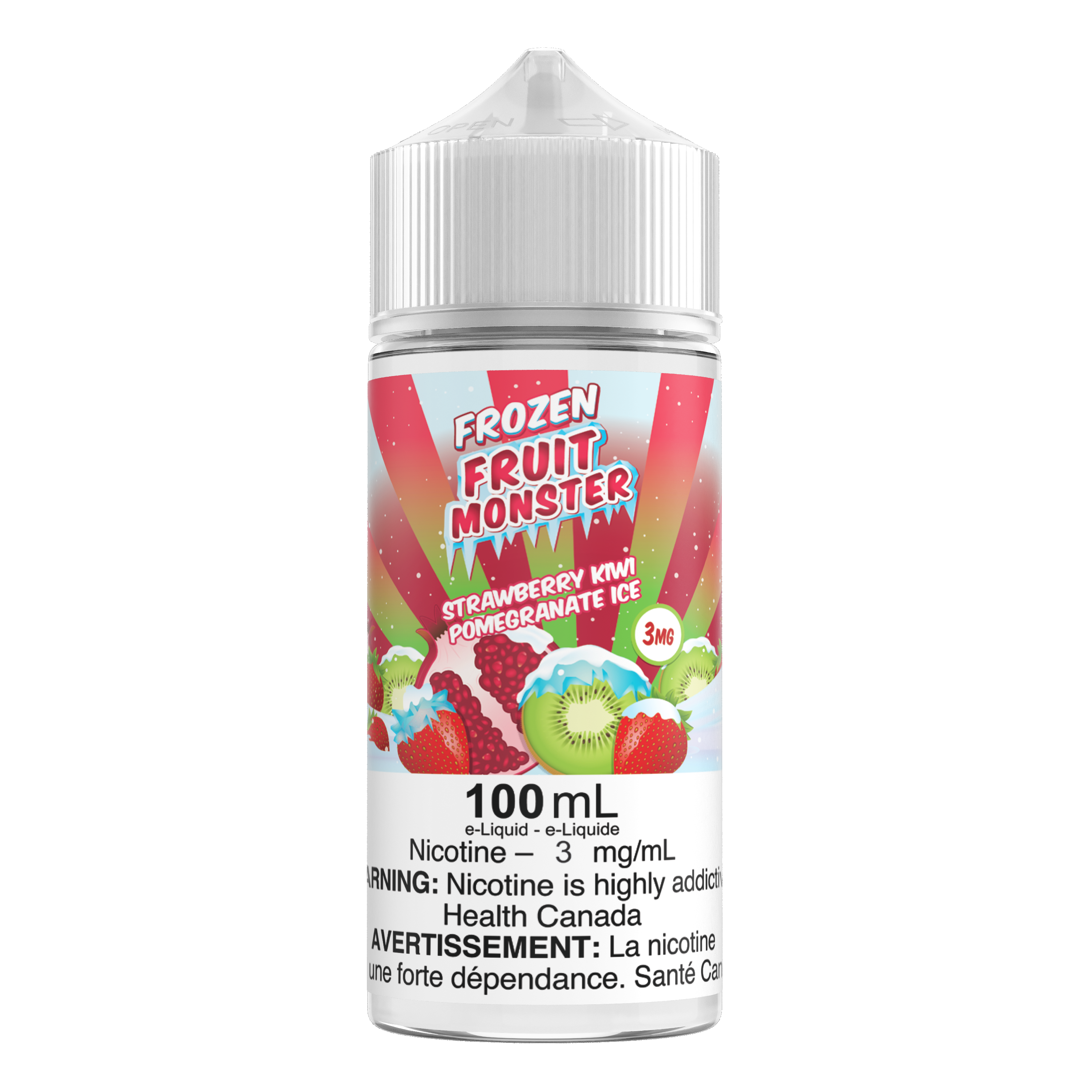 STRAWBERRY KIWI POMEGRANATE ICE - FROZEN FRUIT MONSTER (100mL) (ONTARIO)
