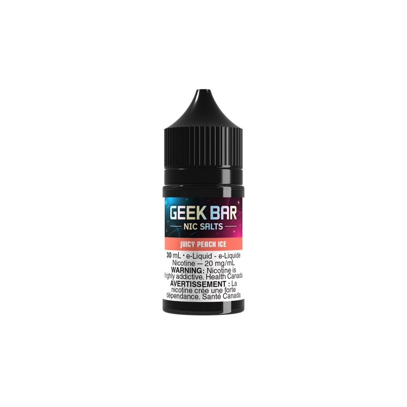 JUICY PEACH ICE - BY GEEK BAR NIC SALTS (30mL) (ONTARIO)