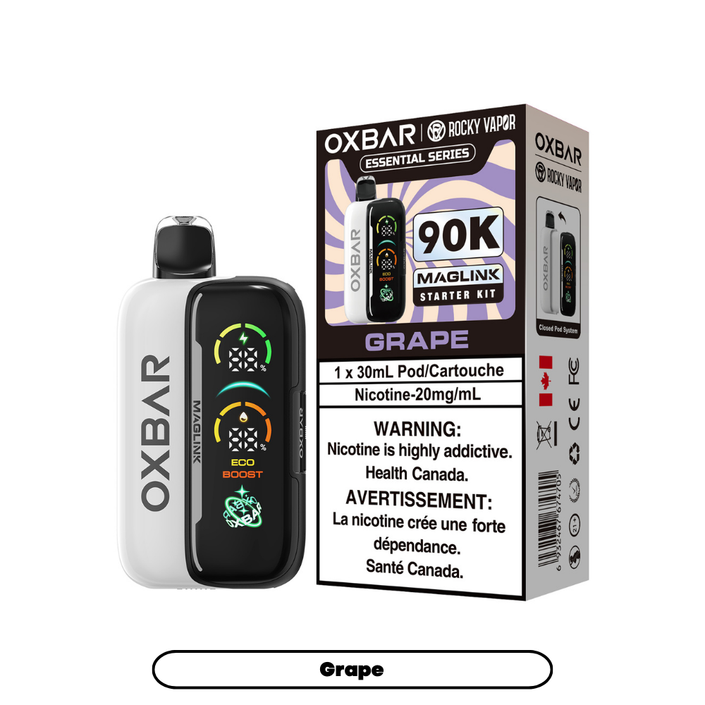 GRAPE - OXBAR MAGLINK *HYBRID DISPOSABLE STARTER KIT* (DEVICE & POD) (30mL)