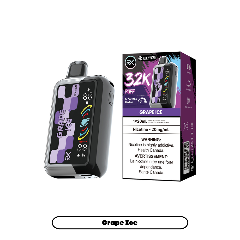 GRAPE ICE - ROCKY VAPOR RX 32K (20mL)