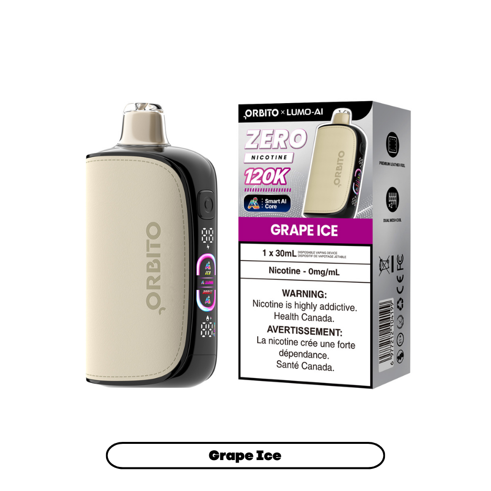 GRAPE ICE - ORBITO LUMO AI 120K (30mL) ZERO NICOTINE
