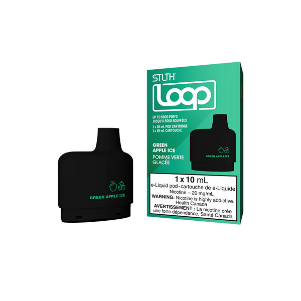 STLTH LOOP POD - GREEN APPLE ICE (STLH LOOP DEVICE REQUIRED)