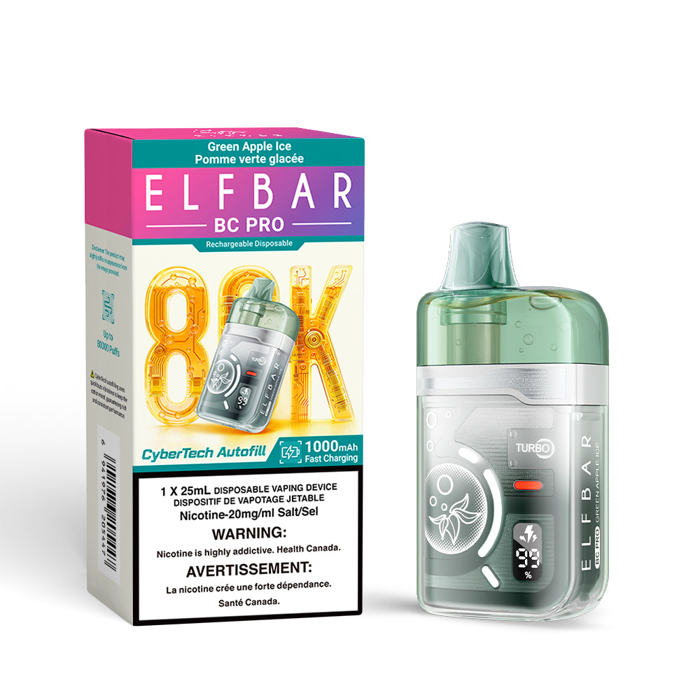 GREEN APPLE ICE - ELFBAR BC PRO 80K (25ML) (ONTARIO)
