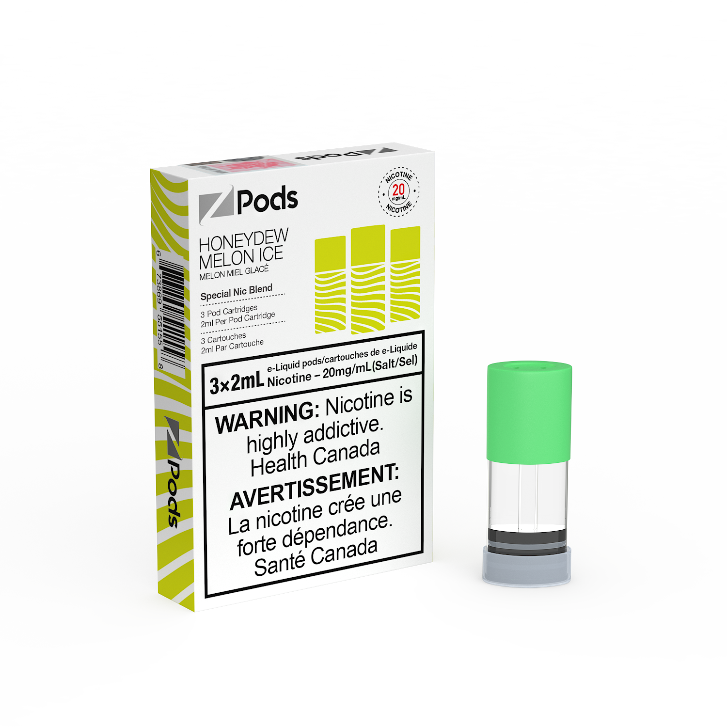 Z-PODS: HONEYDEW MELON ICE (ONTARIO)