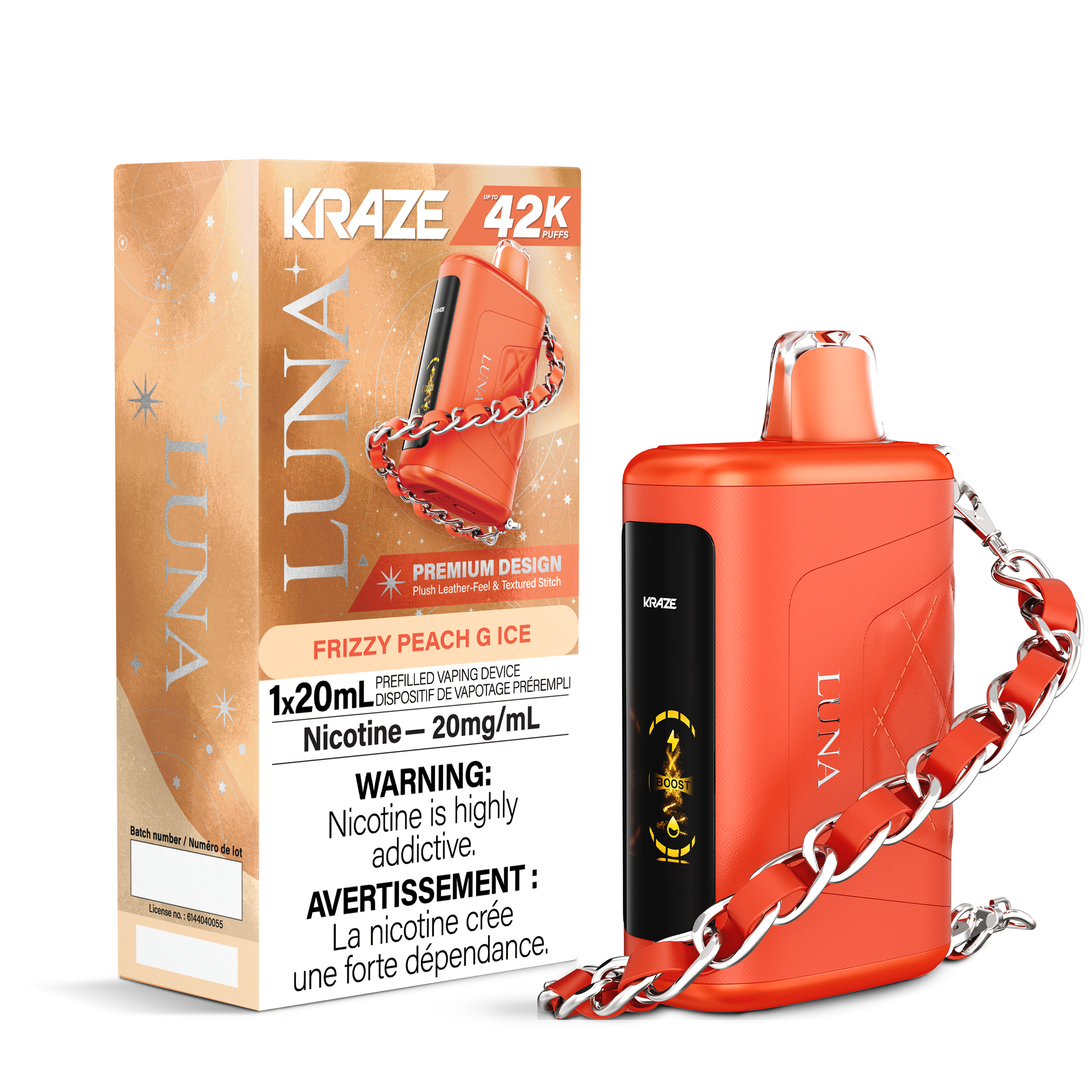 FRIZZY PEACH G ICE - KRAZE LUNA (ONTARIO)