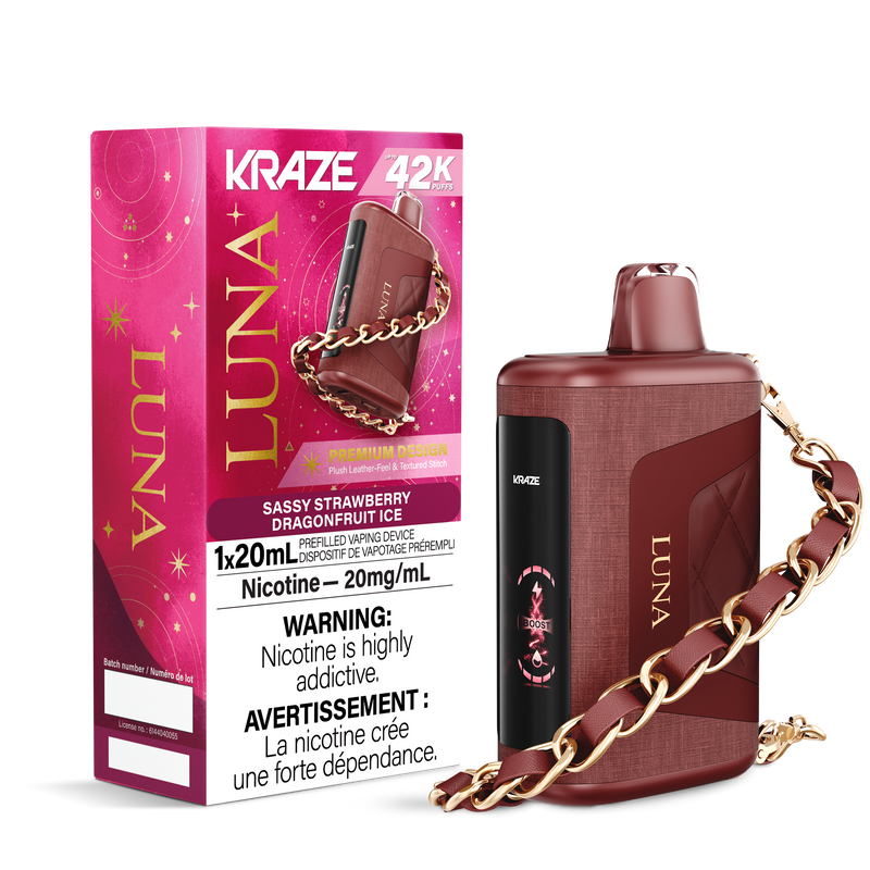 SASSY STRAWBERRY DRAGONFRUIT ICE - KRAZE LUNA (ONTARIO)