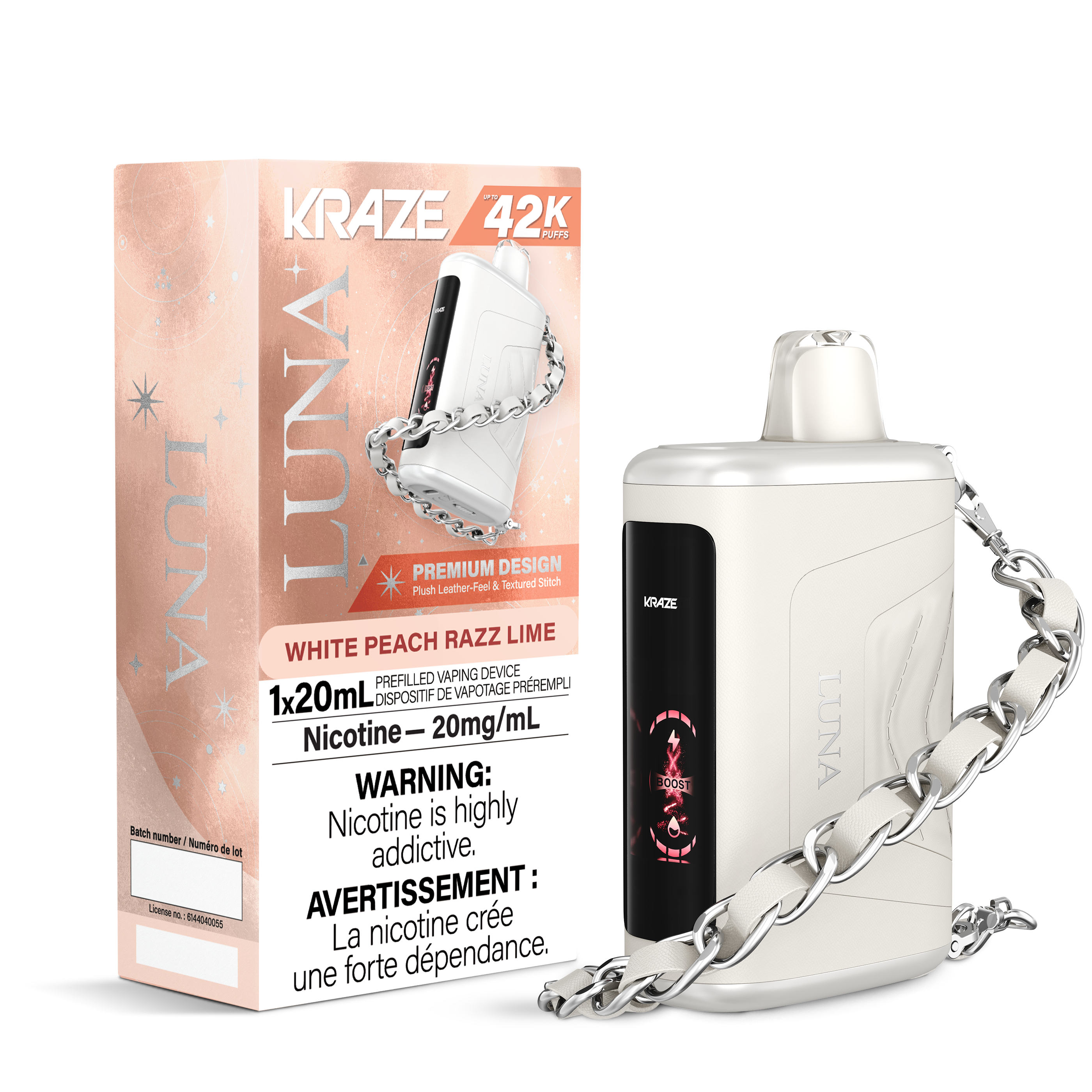 WHITE PEACH RAZZ LIME - KRAZE LUNA (ONTARIO)