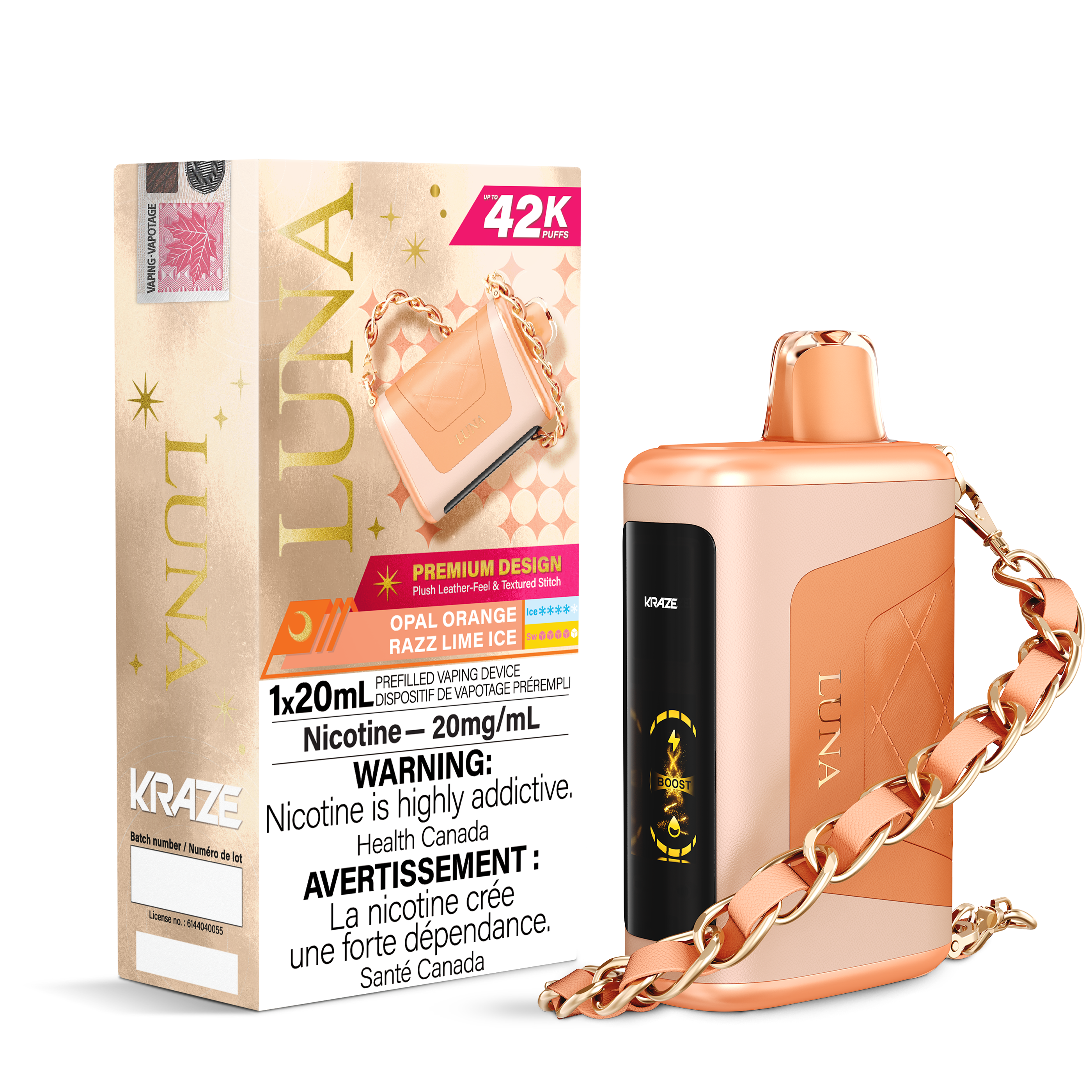 OPAL ORANGE RAZZ LIME ICE - KRAZE LUNA (ONTARIO)