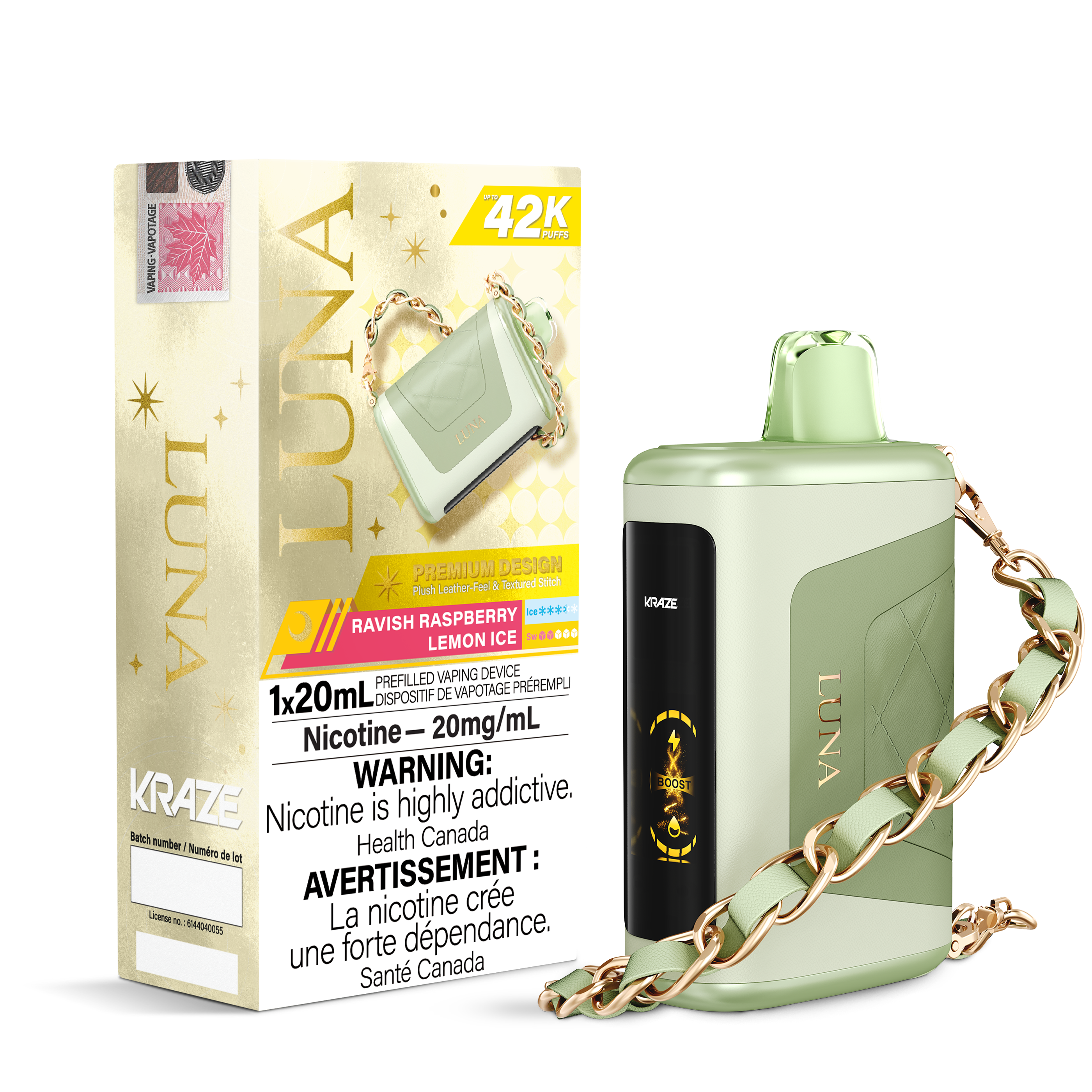 RAVISH RASPBERRY LEMON ICE - KRAZE LUNA (ONTARIO)