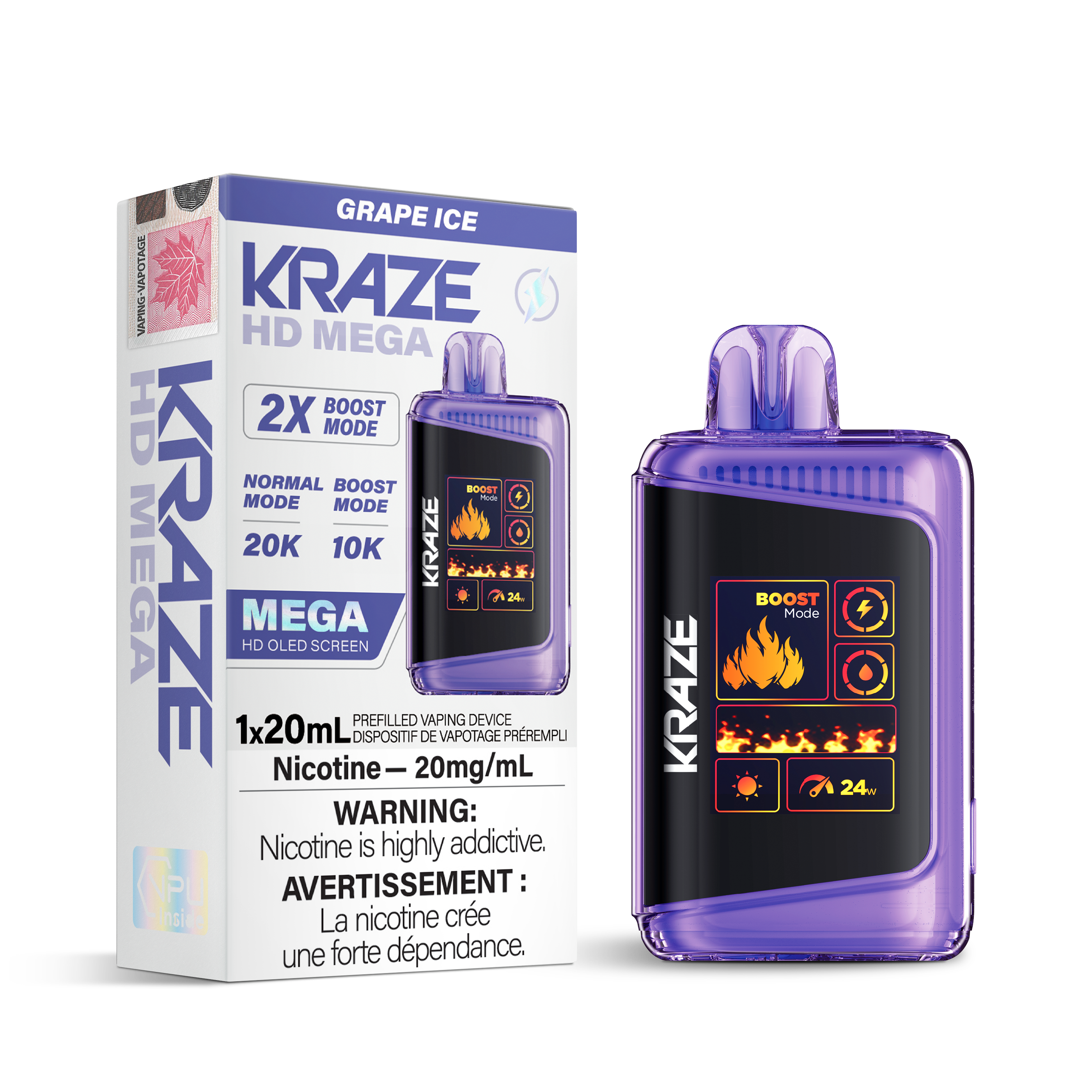 GRAPE ICE - KRAZE HD MEGA (ONTARIO)