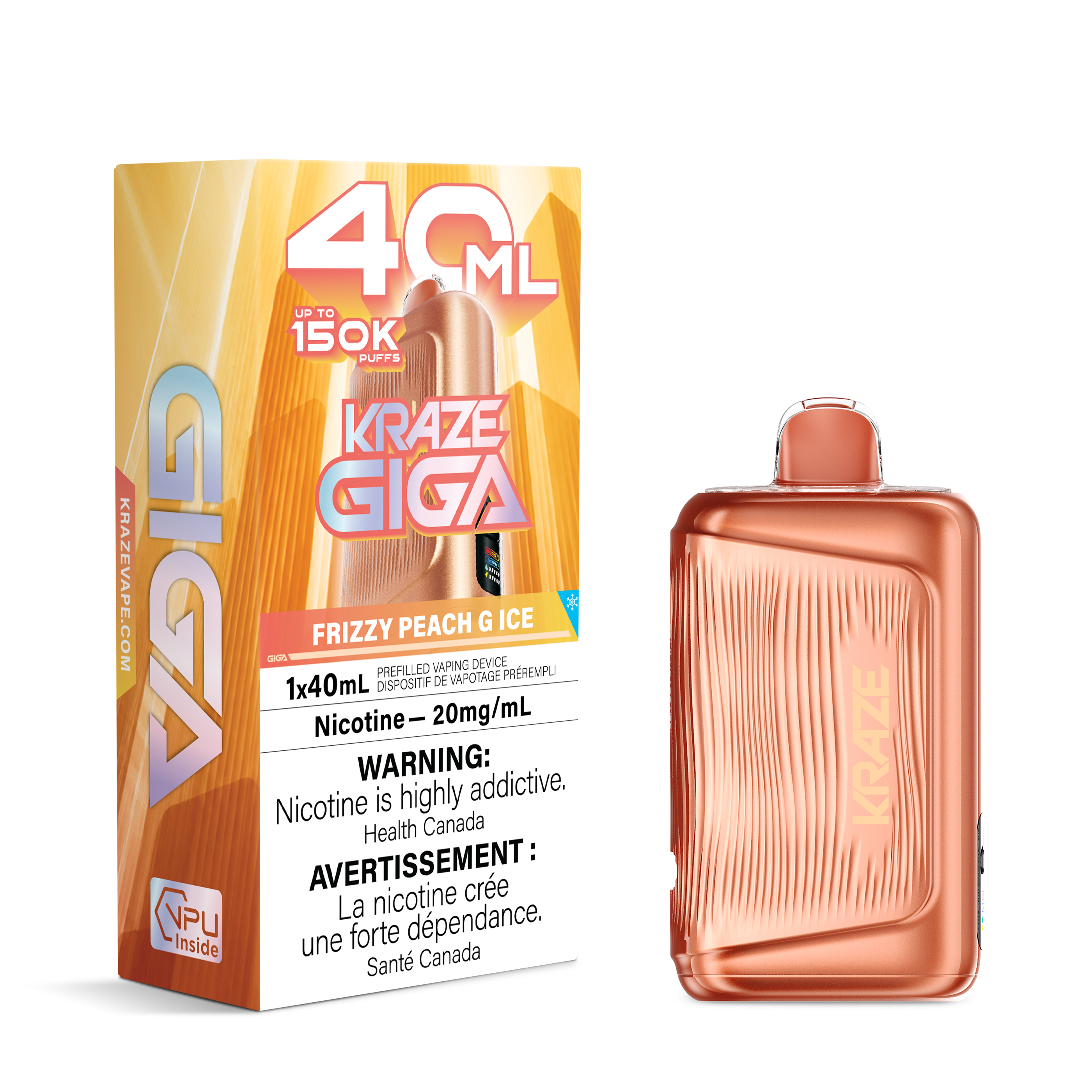 FRIZZY PEACH G ICE - KRAZE GIGA (40mL)