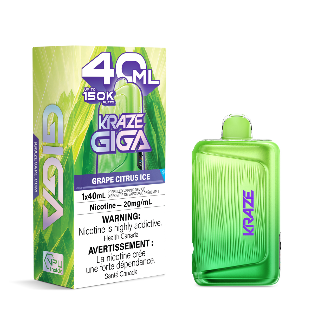 GRAPE CITRUS ICE - KRAZE GIGA (40mL)