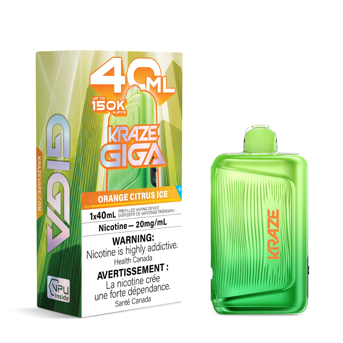 ORANGE CITRUS ICE - KRAZE GIGA (40mL)