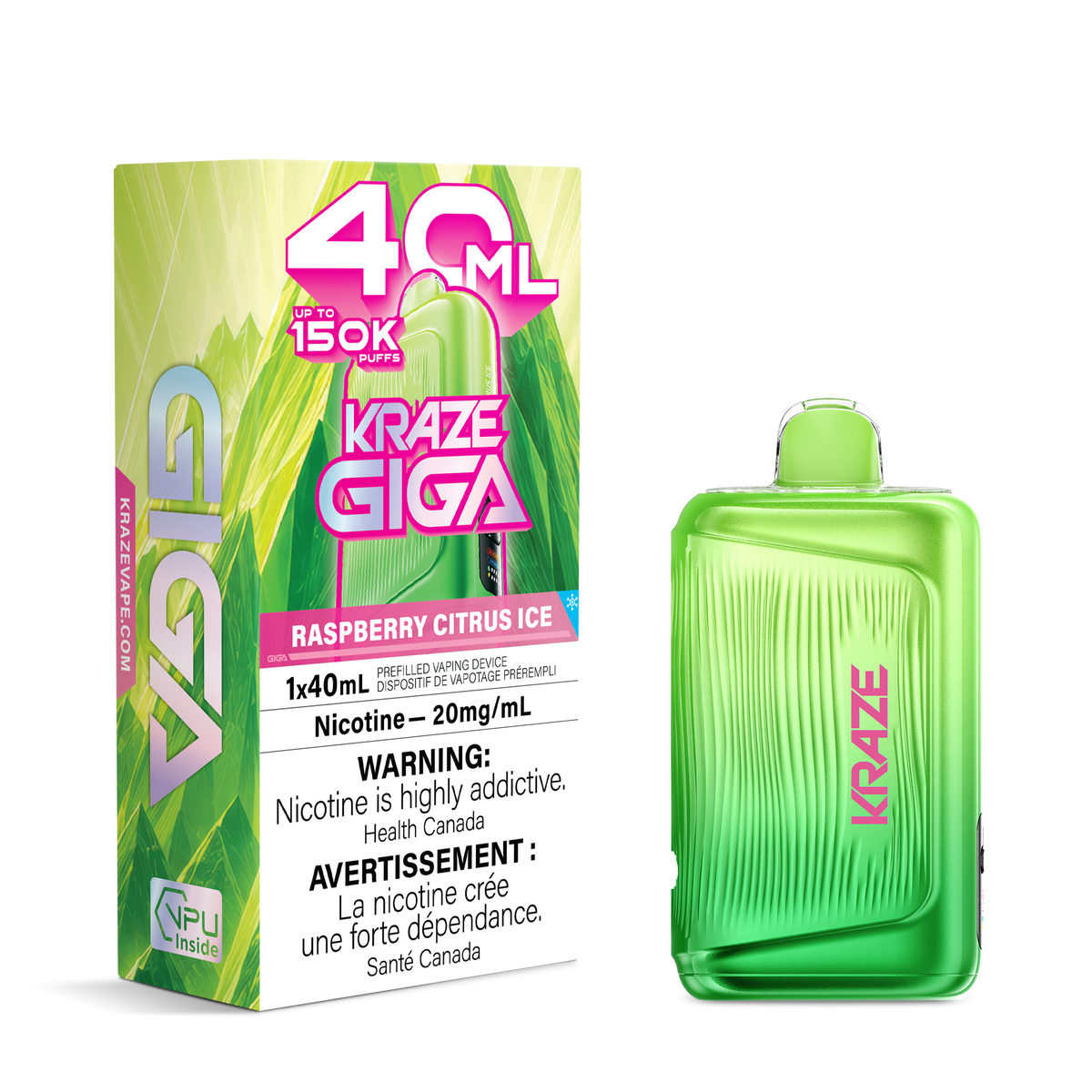 RASPBERRY CITRUS ICE - KRAZE GIGA (40mL)