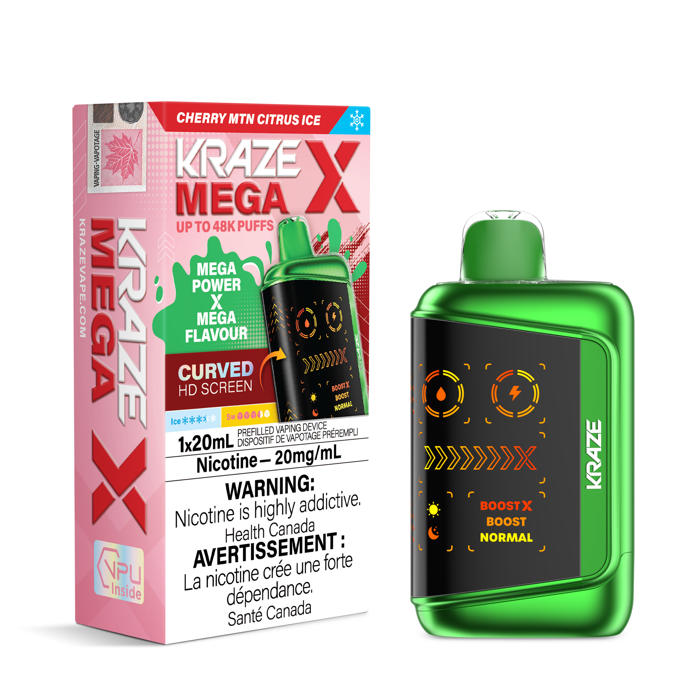 CHERRY MTN CITRUS ICE - KRAZE MEGA X (20ML) (ONTARIO)