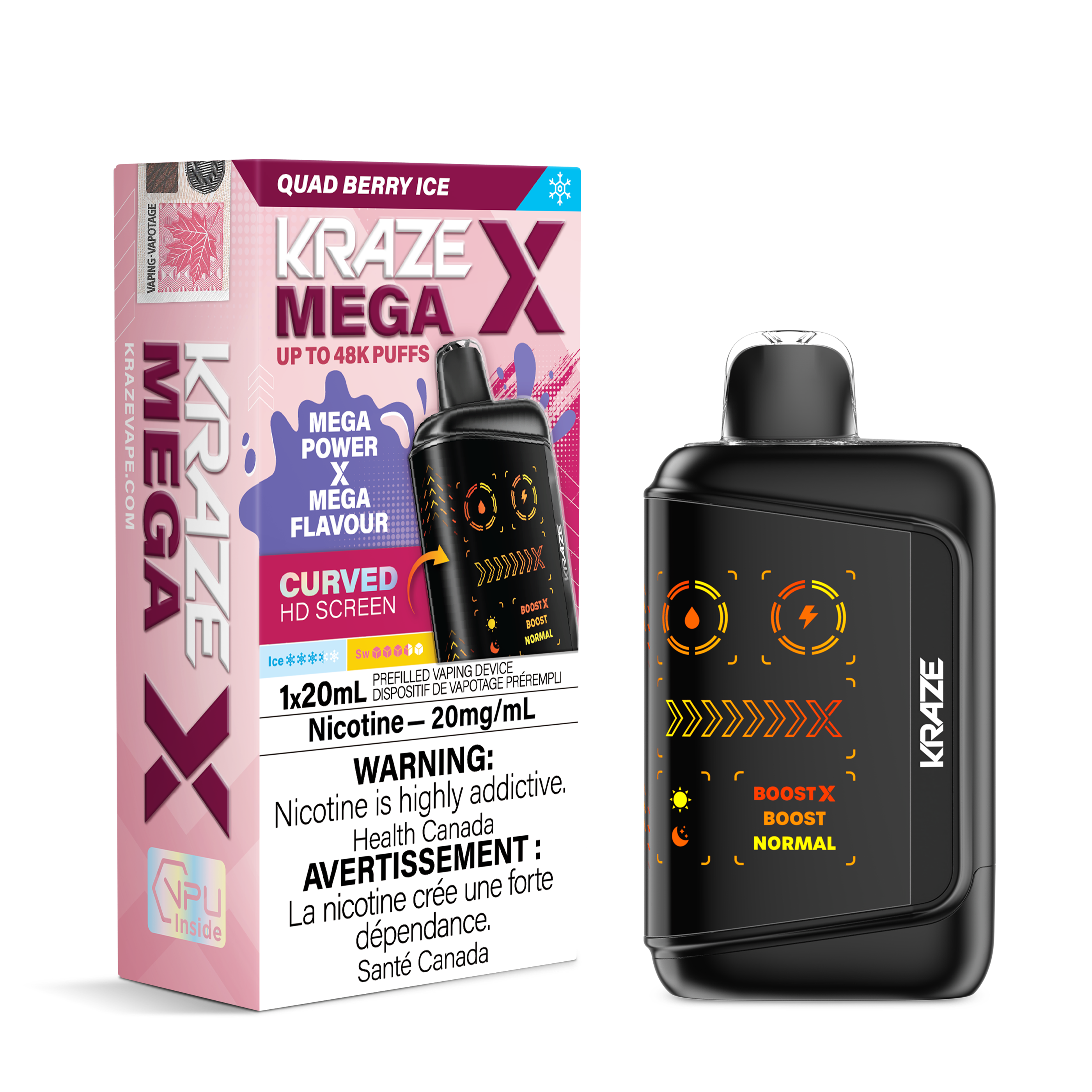 QUAD BERRY ICE - KRAZE MEGA X (20ML) (ONTARIO)