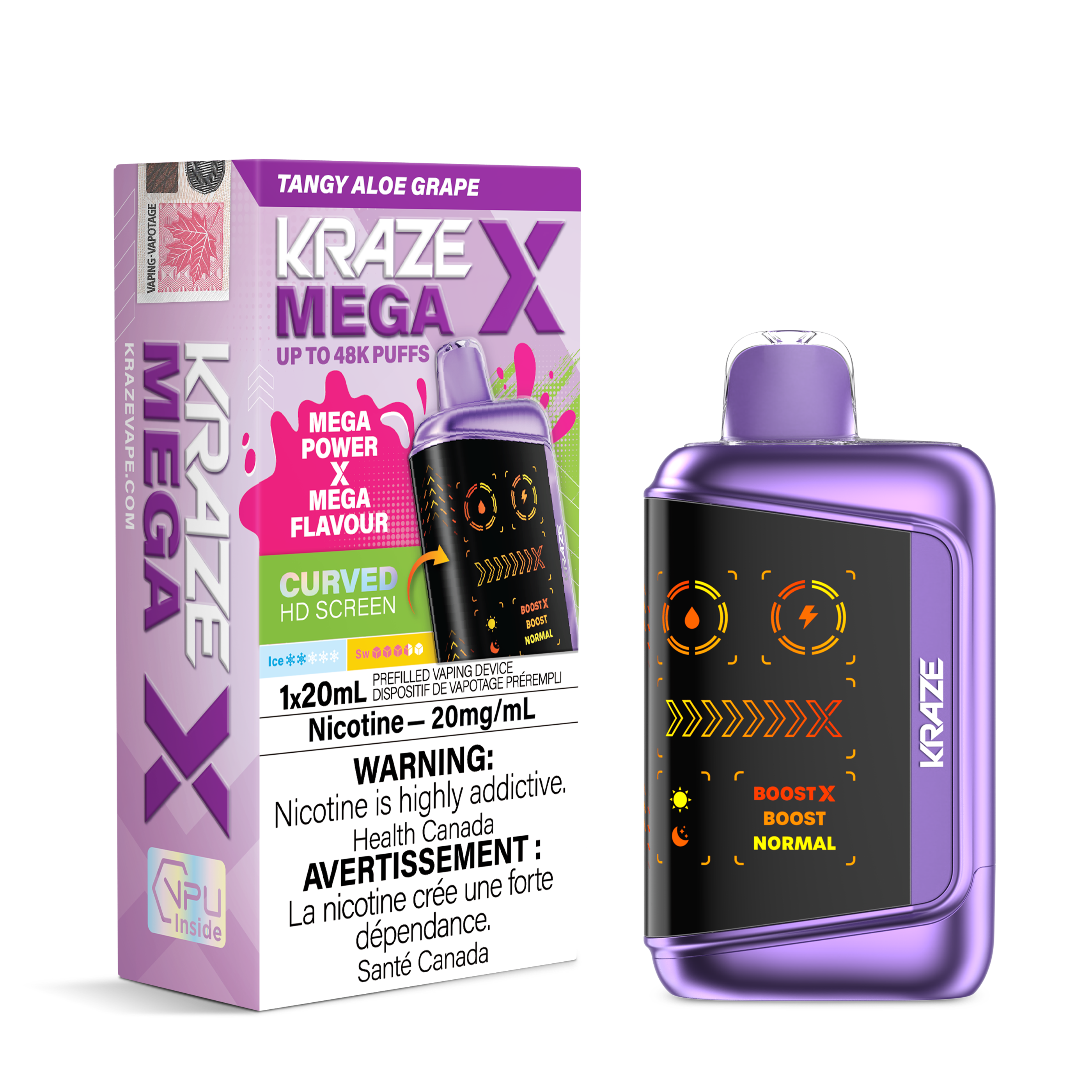 TANGY ALOE GRAPE - KRAZE MEGA X (20ML) (ONTARIO)