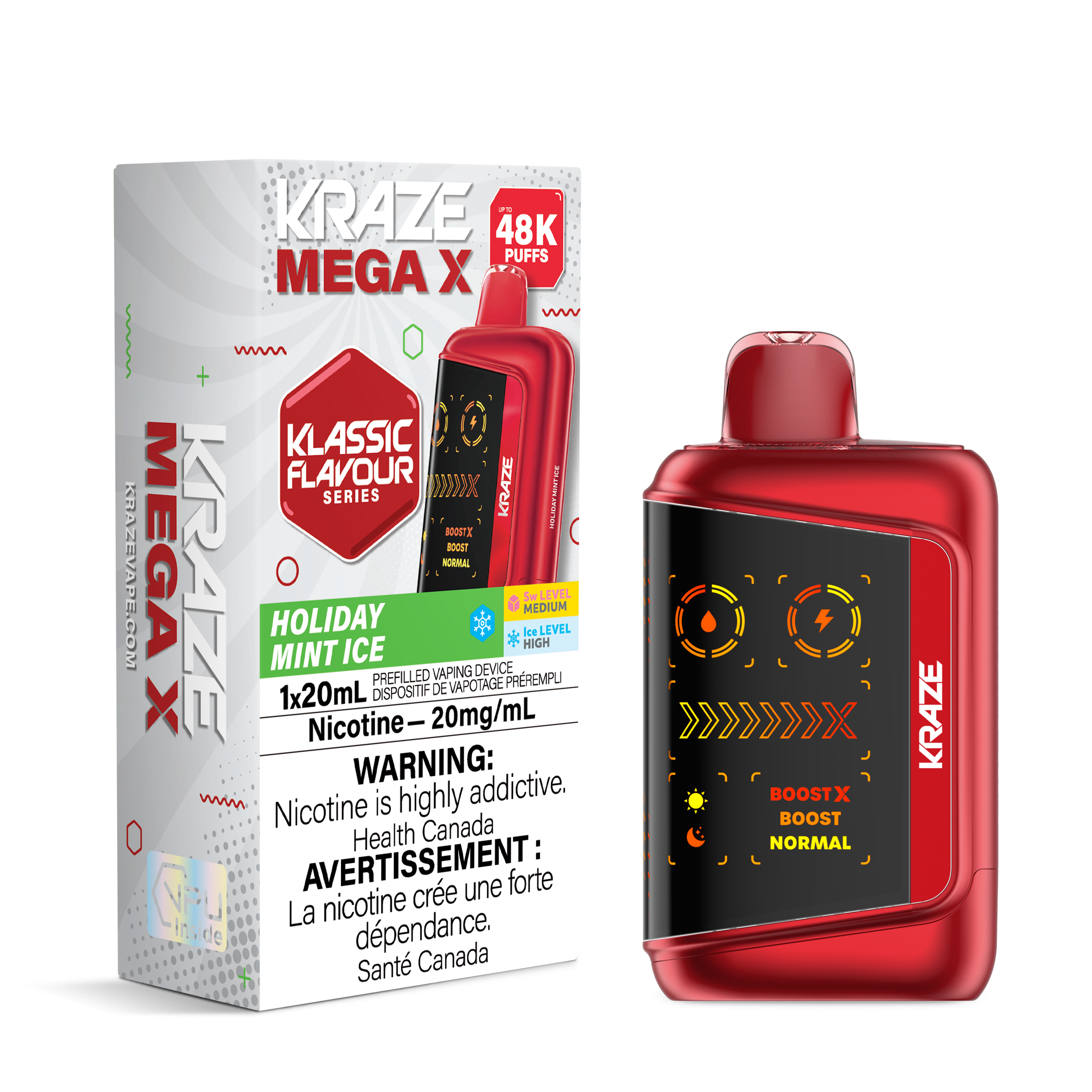 HOLIDAY MINT ICE - KRAZE MEGA X (20mL)